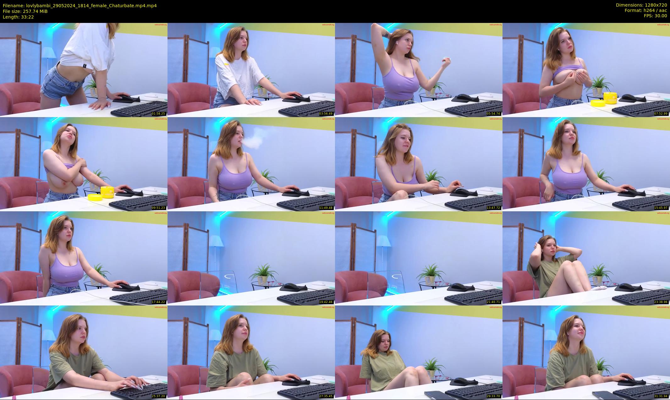 lovlybambi — 34 minute Chaturbate female cam show recording, 720p, May 29, 2024