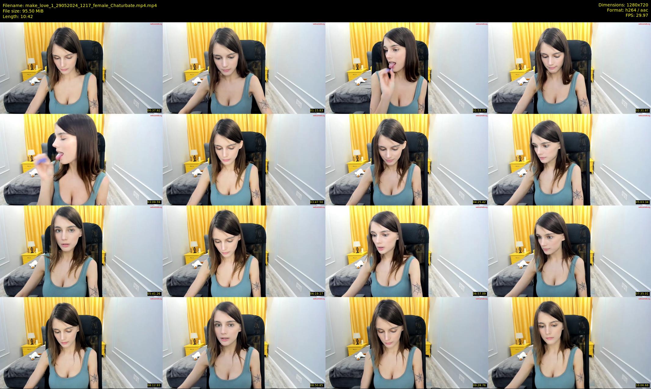 make_love_1 — 11 minute Chaturbate female cam show recording, 720p, May 29, 2024
