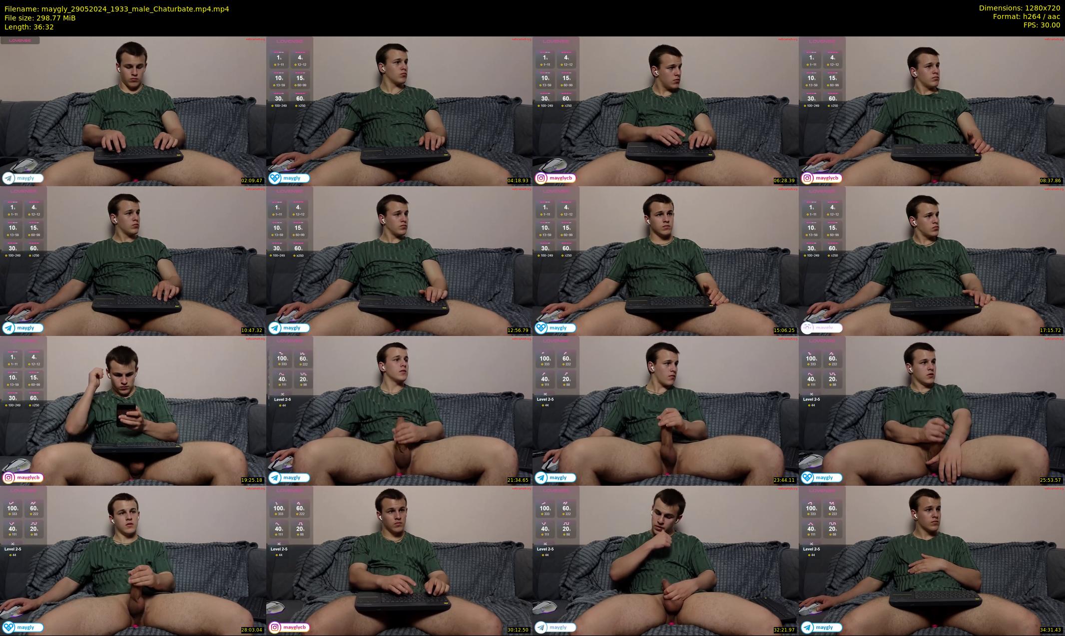 maygly — 37 minute Chaturbate male cam show recording, 720p, May 29, 2024