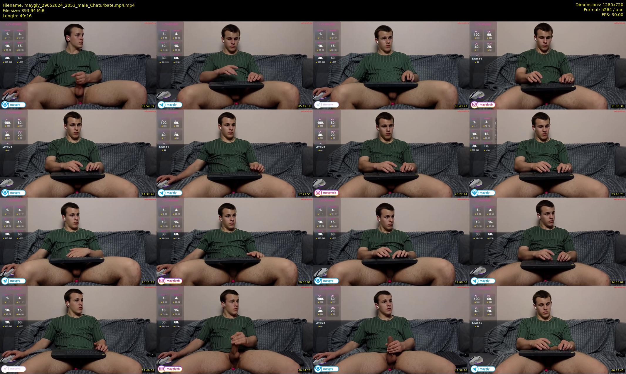 maygly — 50 minute Chaturbate male cam show recording, 720p, May 29, 2024