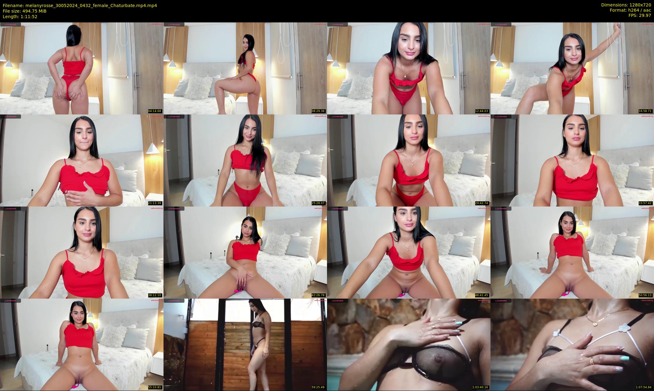 melanyrosse — 72 minute Chaturbate female cam show recording, 720p, May 30, 2024