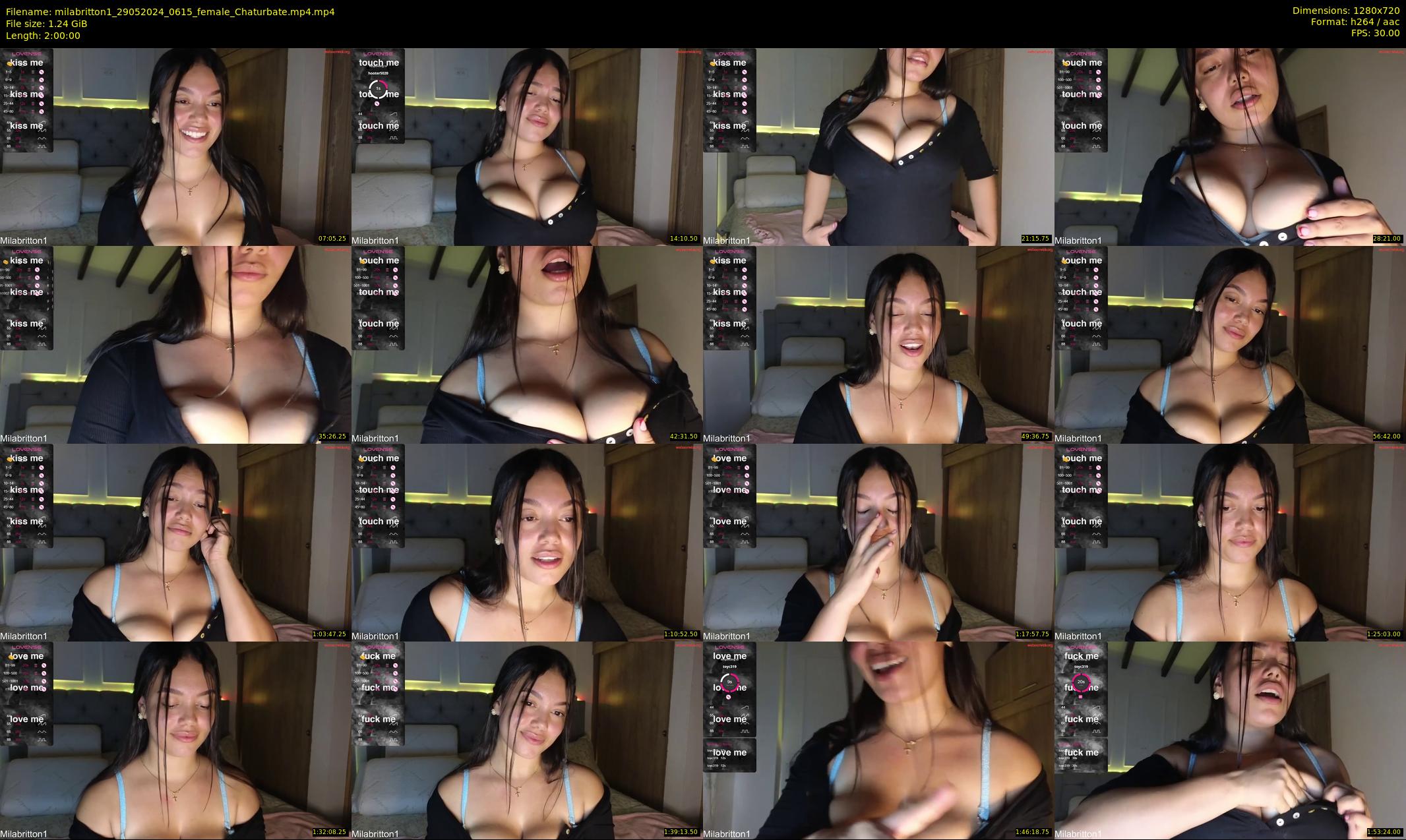 milabritton1 — 120 minute Chaturbate female cam show recording, 720p, May 29, 2024