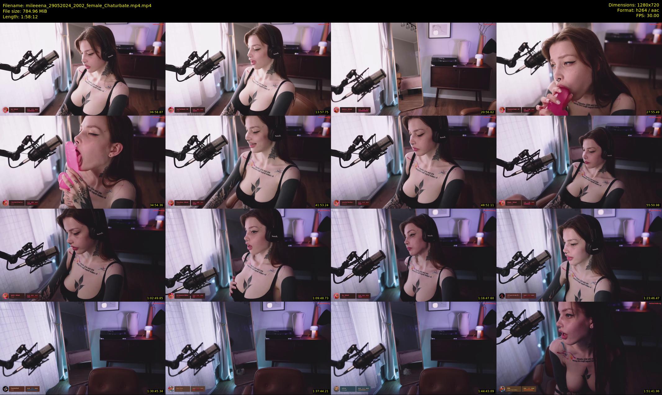mileeena — 119 minute Chaturbate female cam show recording, 720p, May 29, 2024