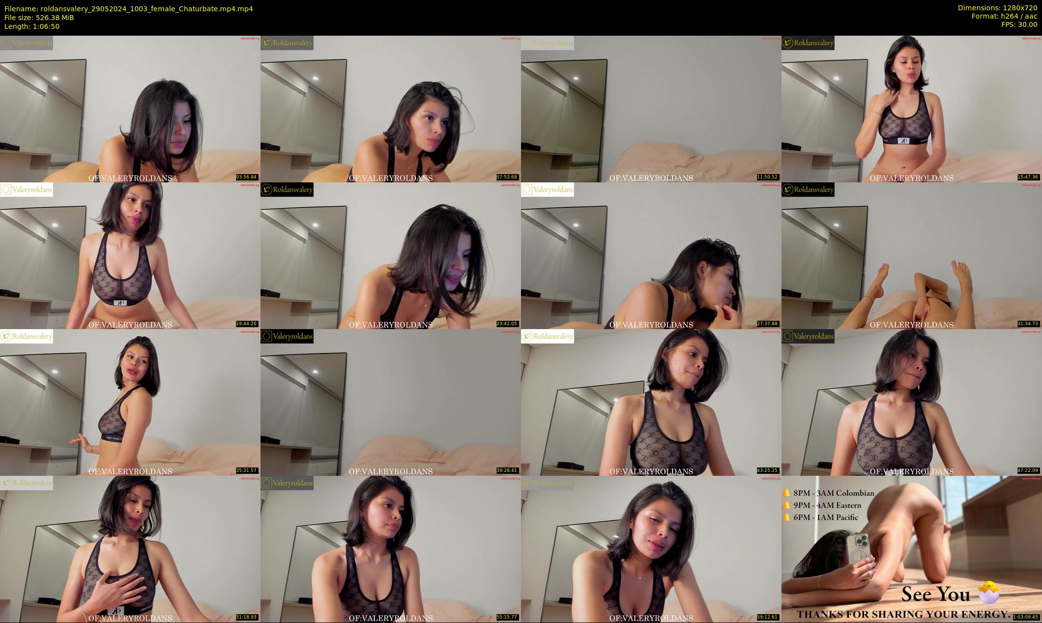 roldansvalery — 67 minute Chaturbate female cam show recording, 720p, May 29, 2024