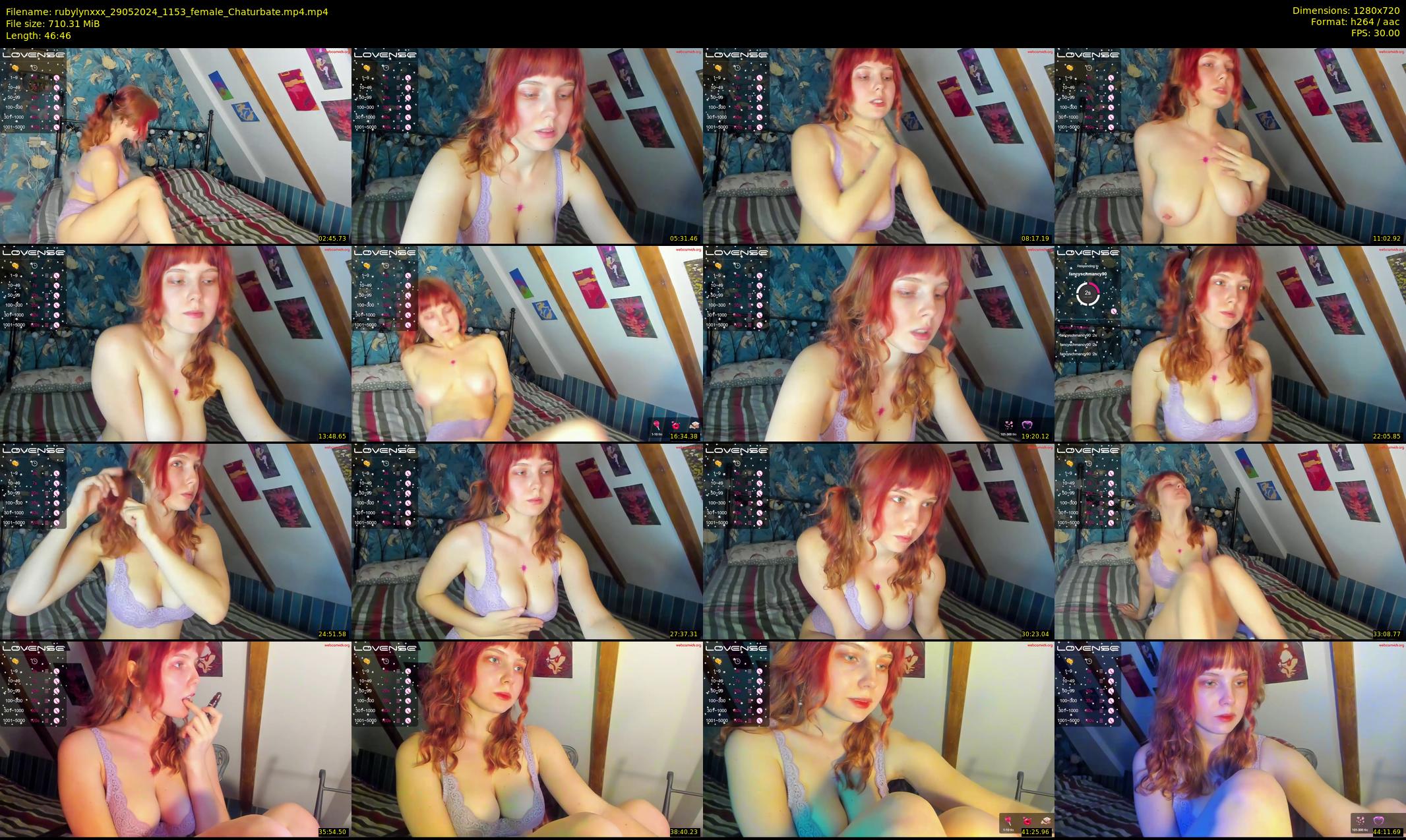 rubylynxxx — 47 minute Chaturbate female cam show recording, 720p, May 29, 2024