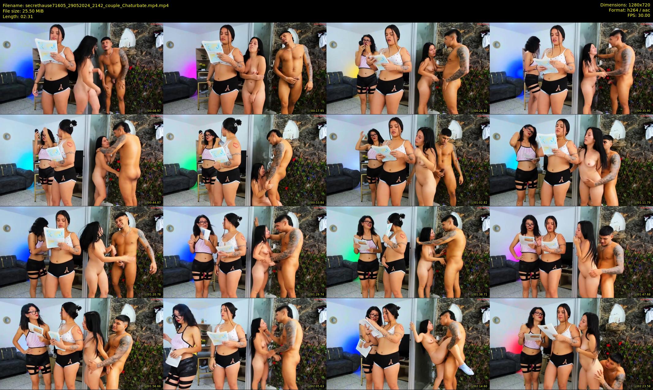 secrethause71605 — 3 minute Chaturbate couple cam show recording, 720p, May 29, 2024