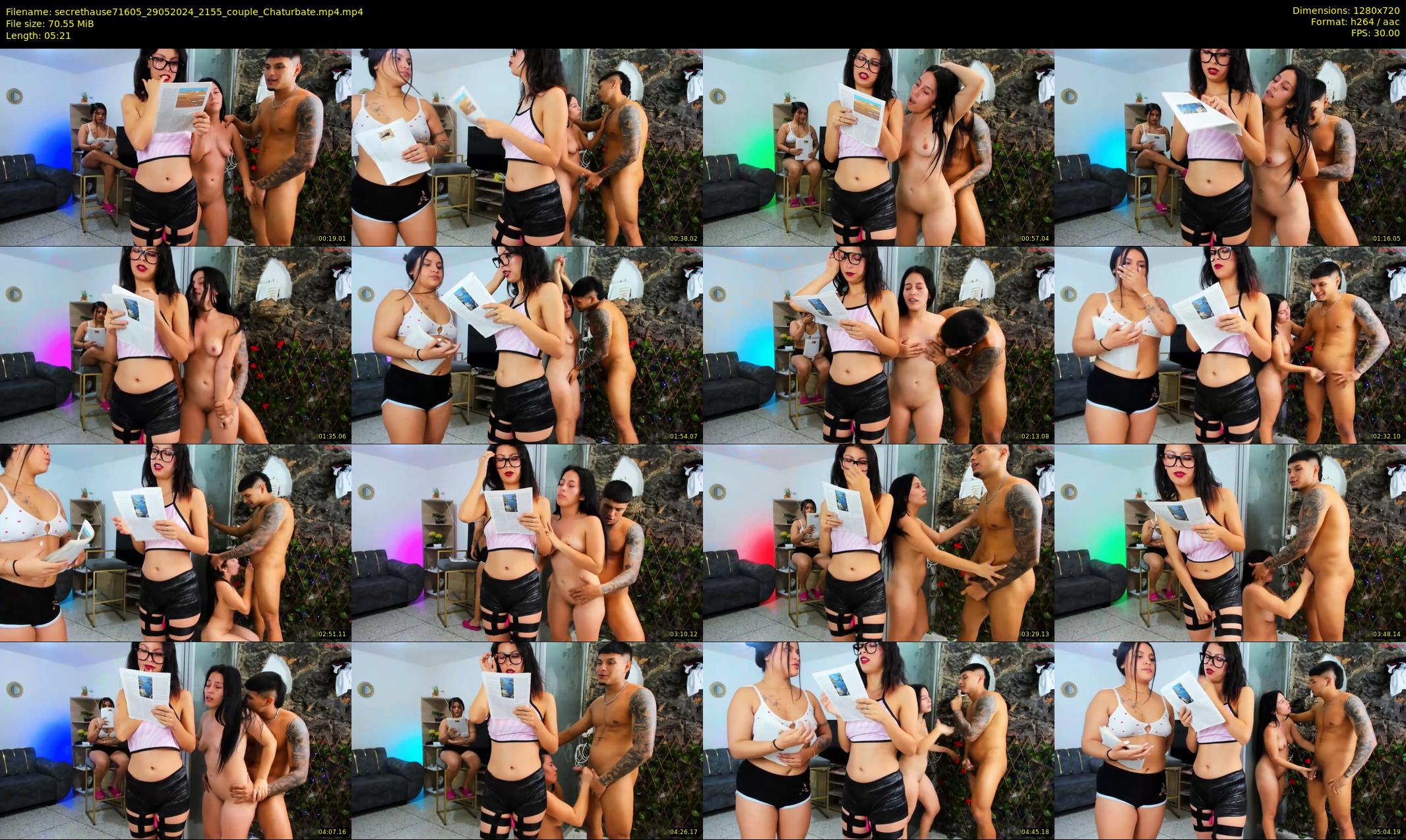 secrethause71605 — 6 minute Chaturbate couple cam show recording, 720p, May 29, 2024