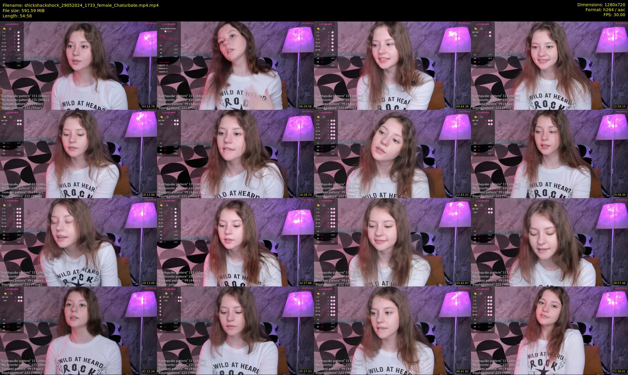 shickshackshock — 55 minute Chaturbate female cam show recording, 720p, May 29, 2024