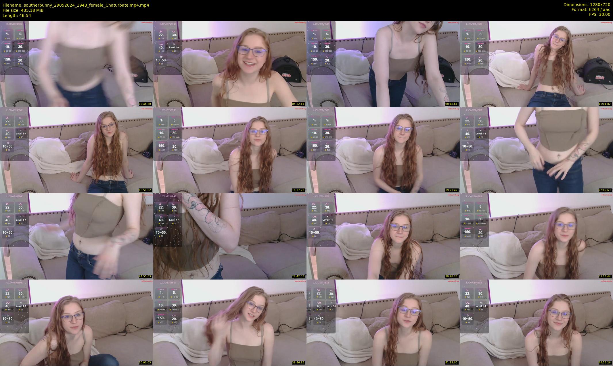 southerbunny — 47 minute Chaturbate female cam show recording, 720p, May 29, 2024