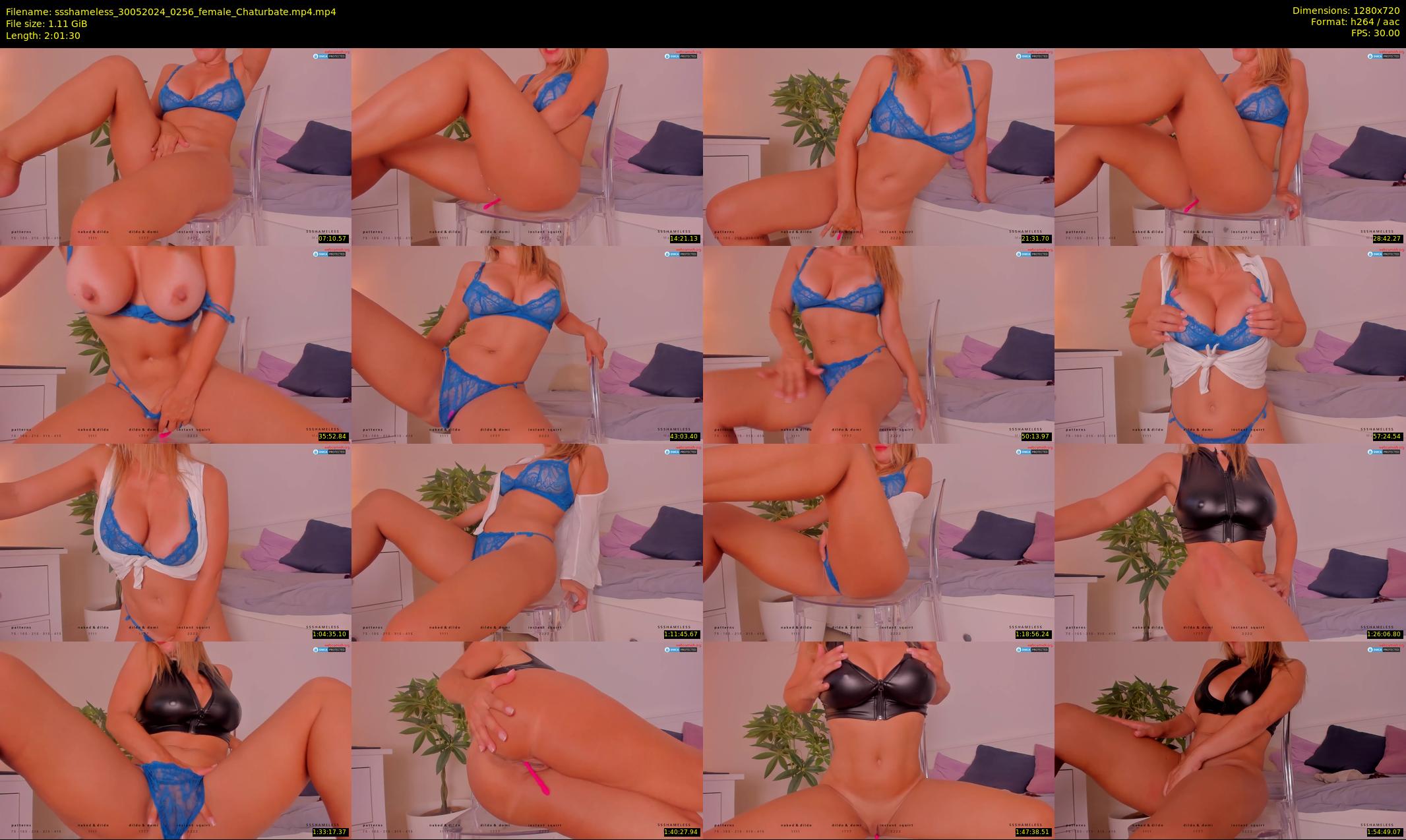ssshameless — 122 minute Chaturbate female cam show recording, 720p, May 30, 2024