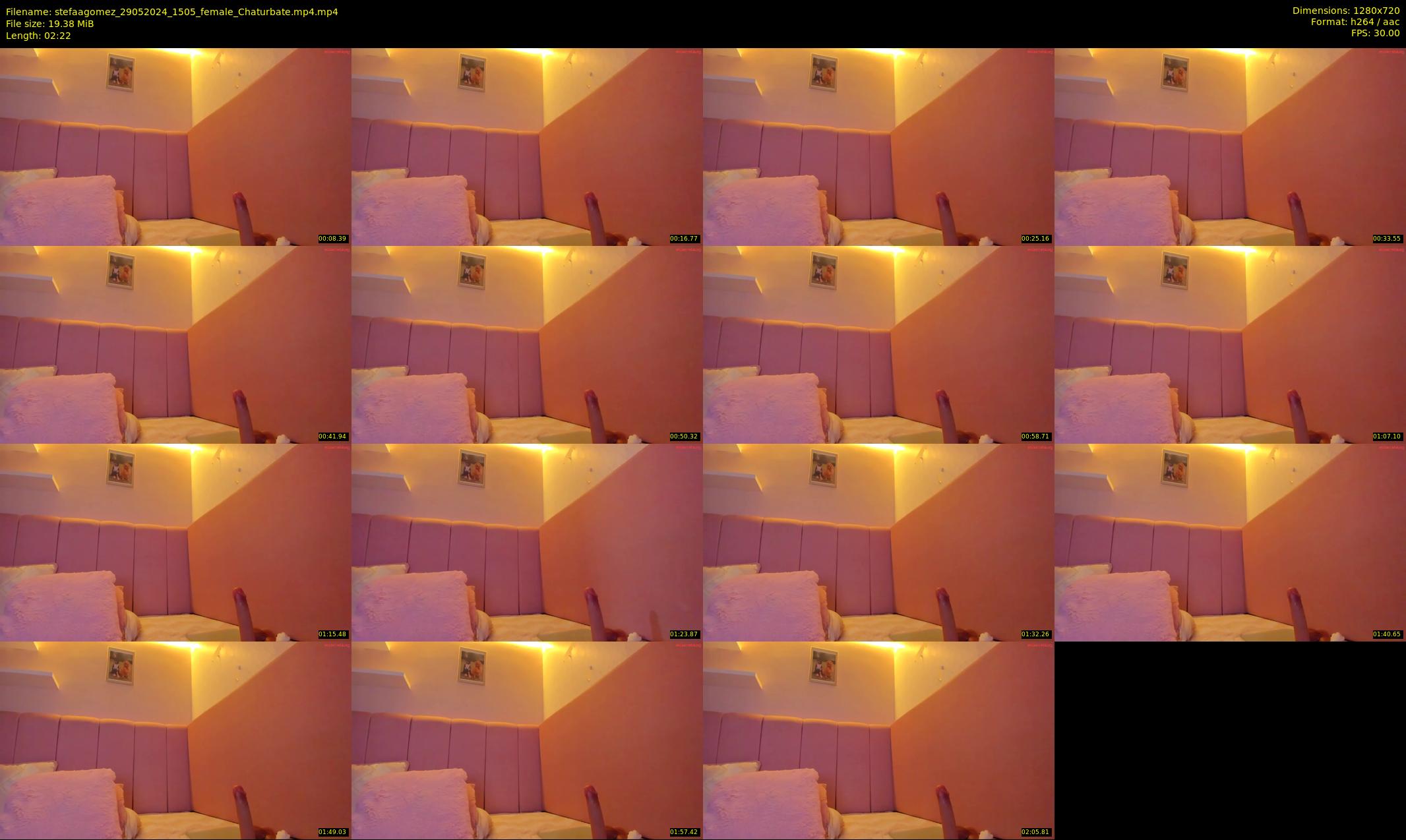 stefaagomez — 3 minute Chaturbate female cam show recording, 720p, May 29, 2024