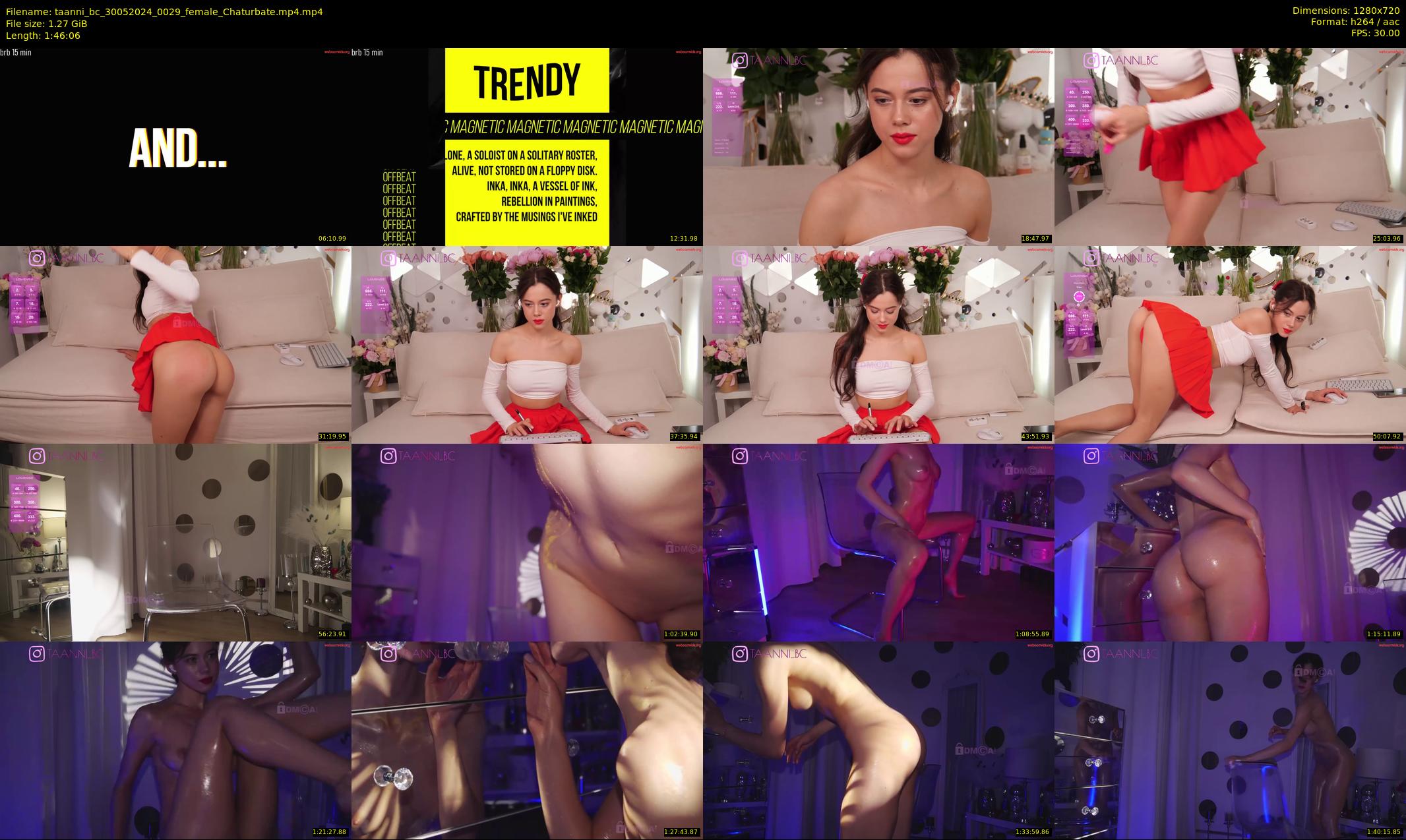 taanni_bc — 107 minute Chaturbate female cam show recording, 720p, May 30, 2024