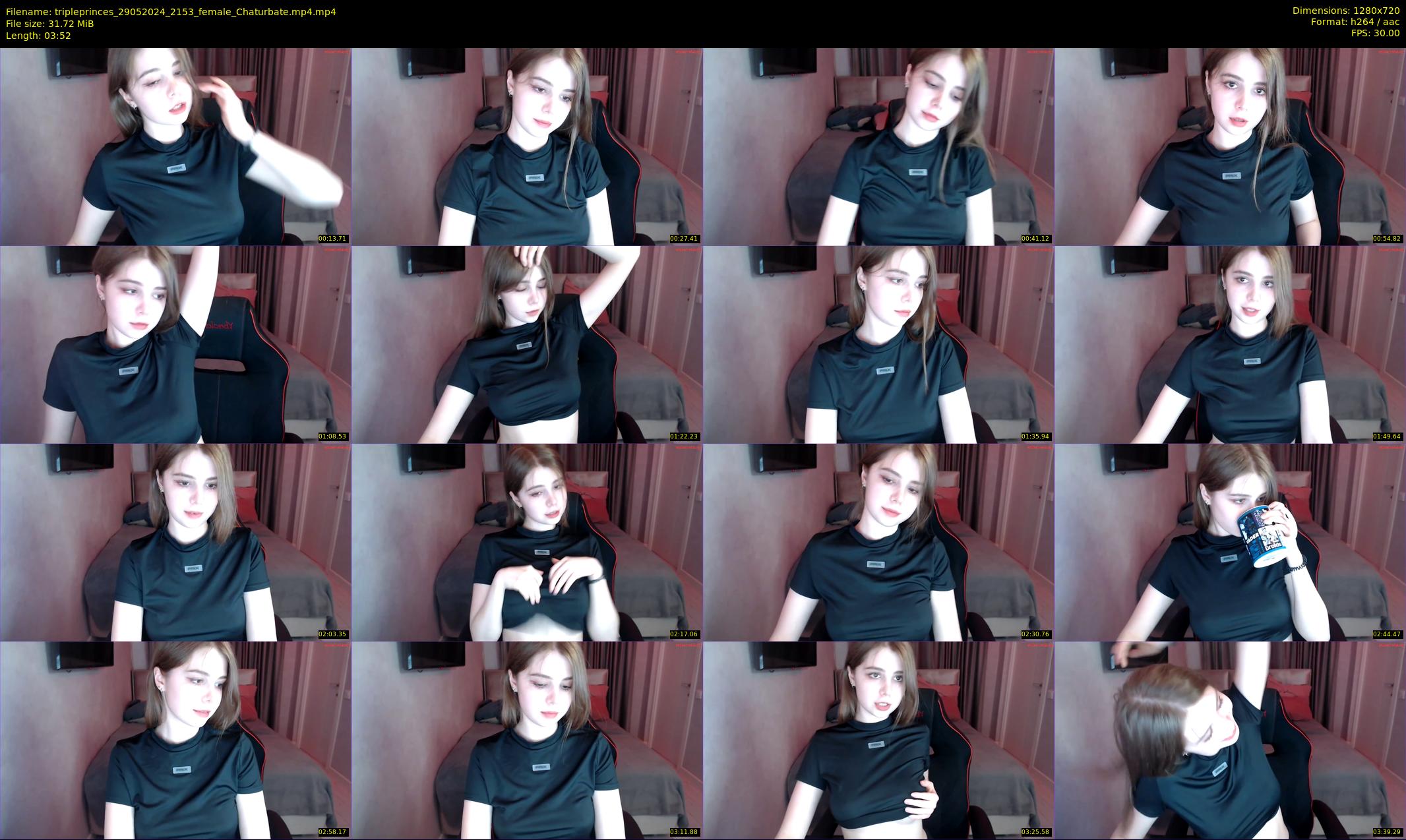 tripleprinces — 4 minute Chaturbate female cam show recording, 720p, May 29, 2024