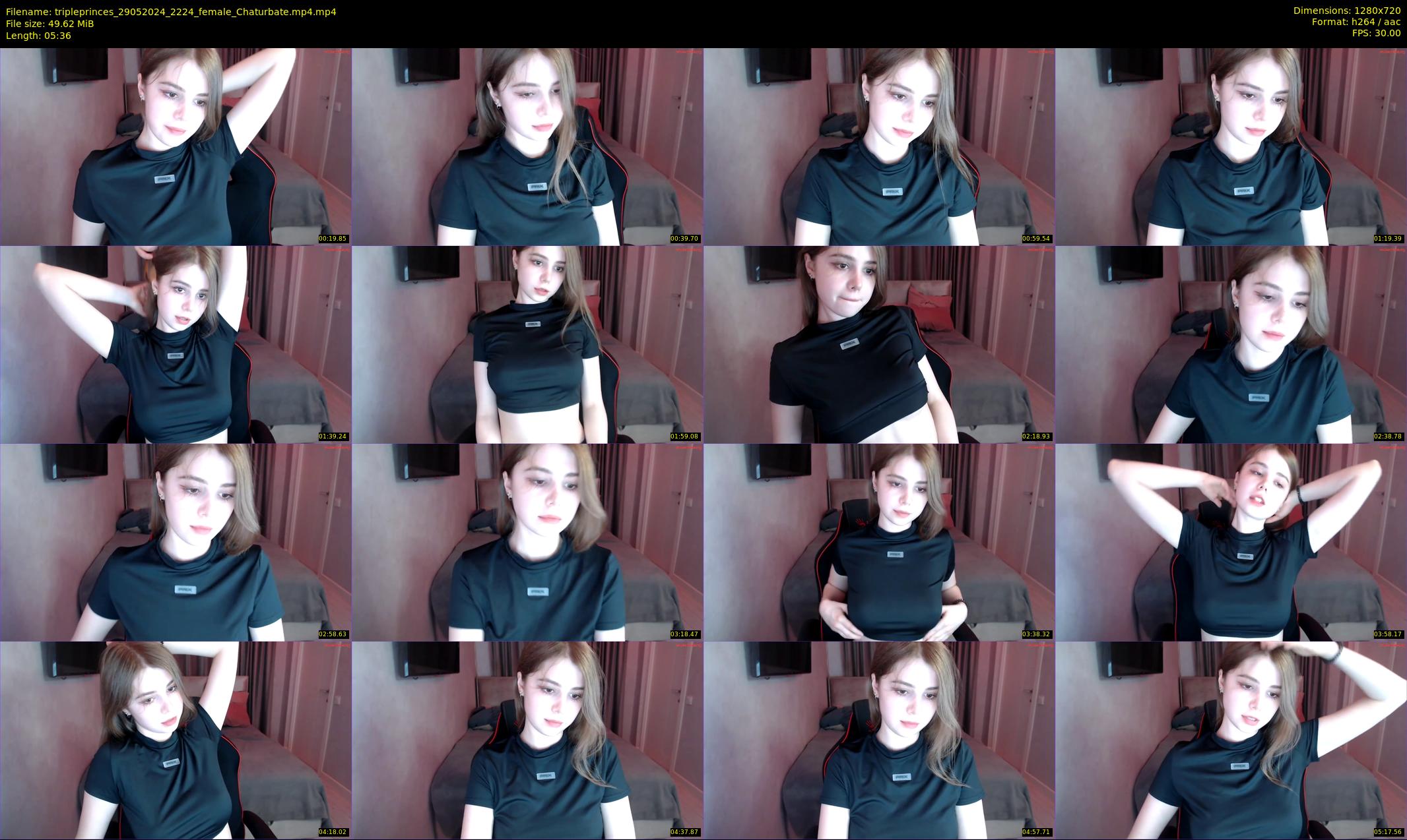 tripleprinces — 6 minute Chaturbate female cam show recording, 720p, May 29, 2024