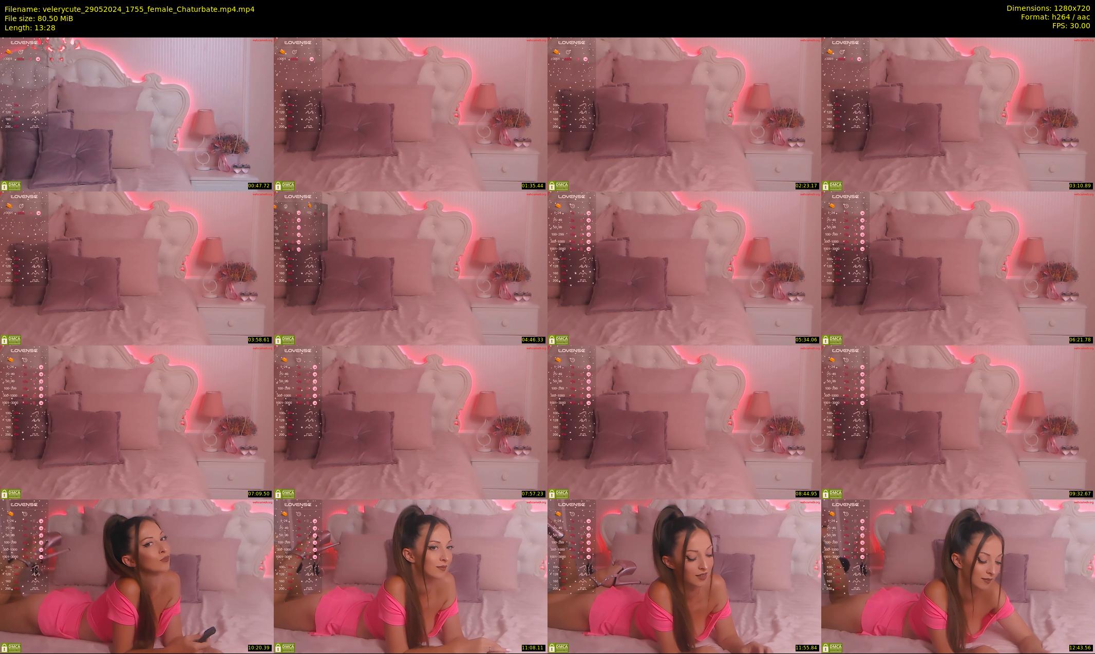 velerycute — 14 minute Chaturbate female cam show recording, 720p, May 29, 2024