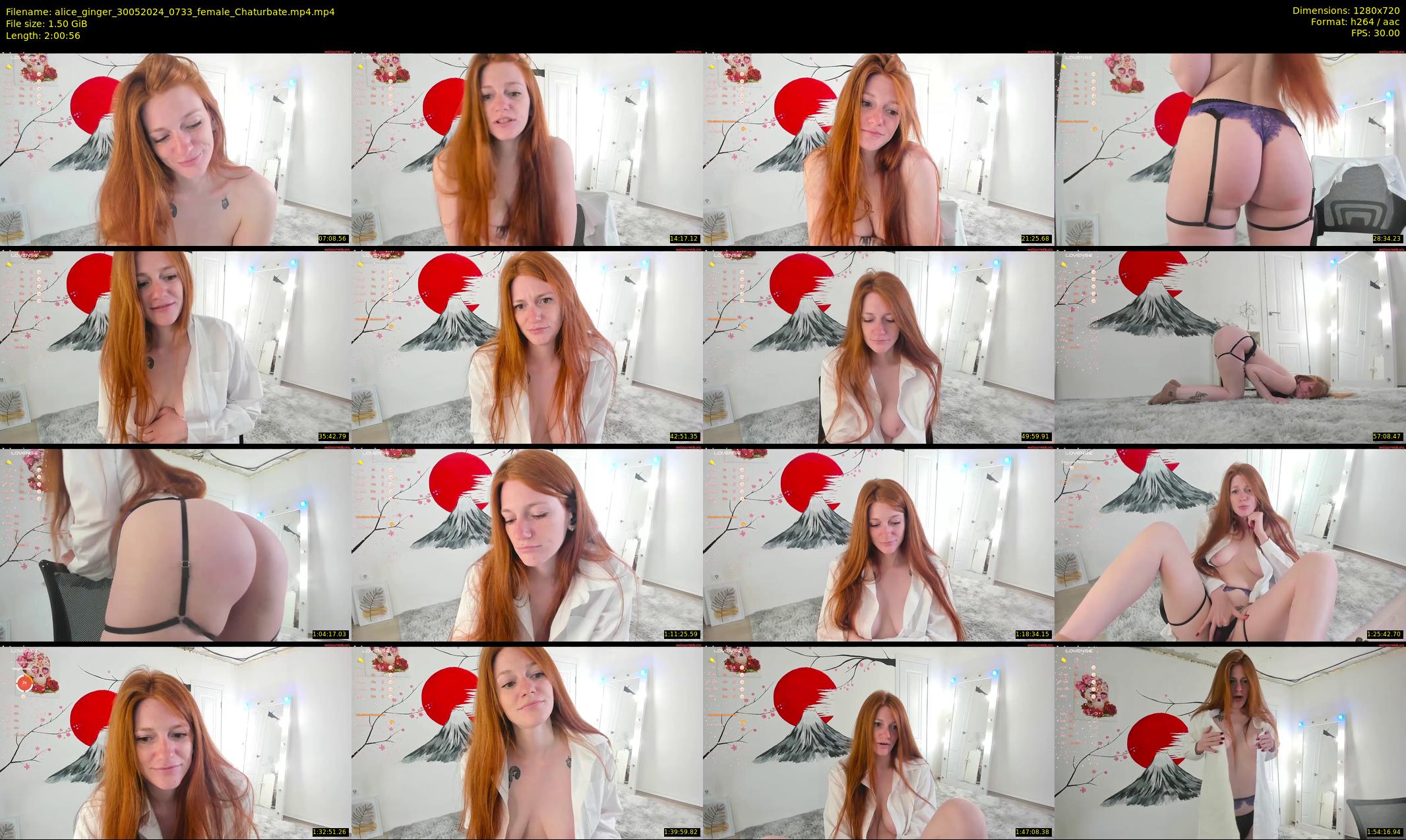 alice_ginger — 121 minute Chaturbate female cam show recording, 720p, May 30, 2024