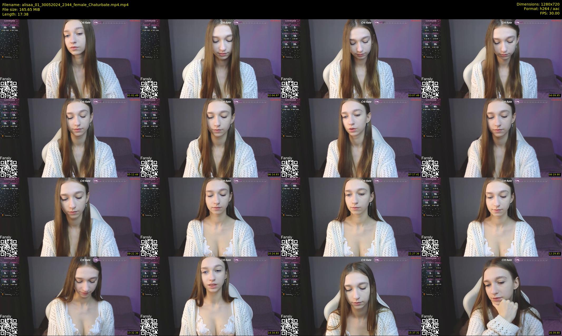 alisaa_01 — 18 minute Chaturbate female cam show recording, 720p, May 30, 2024