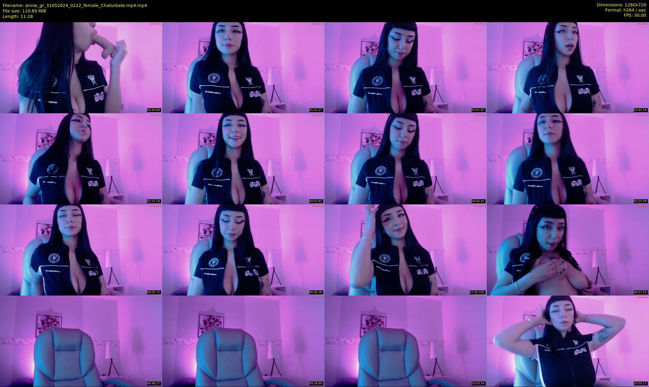 annie_gr — 12 minute Chaturbate female cam show recording, 720p, May 31, 2024