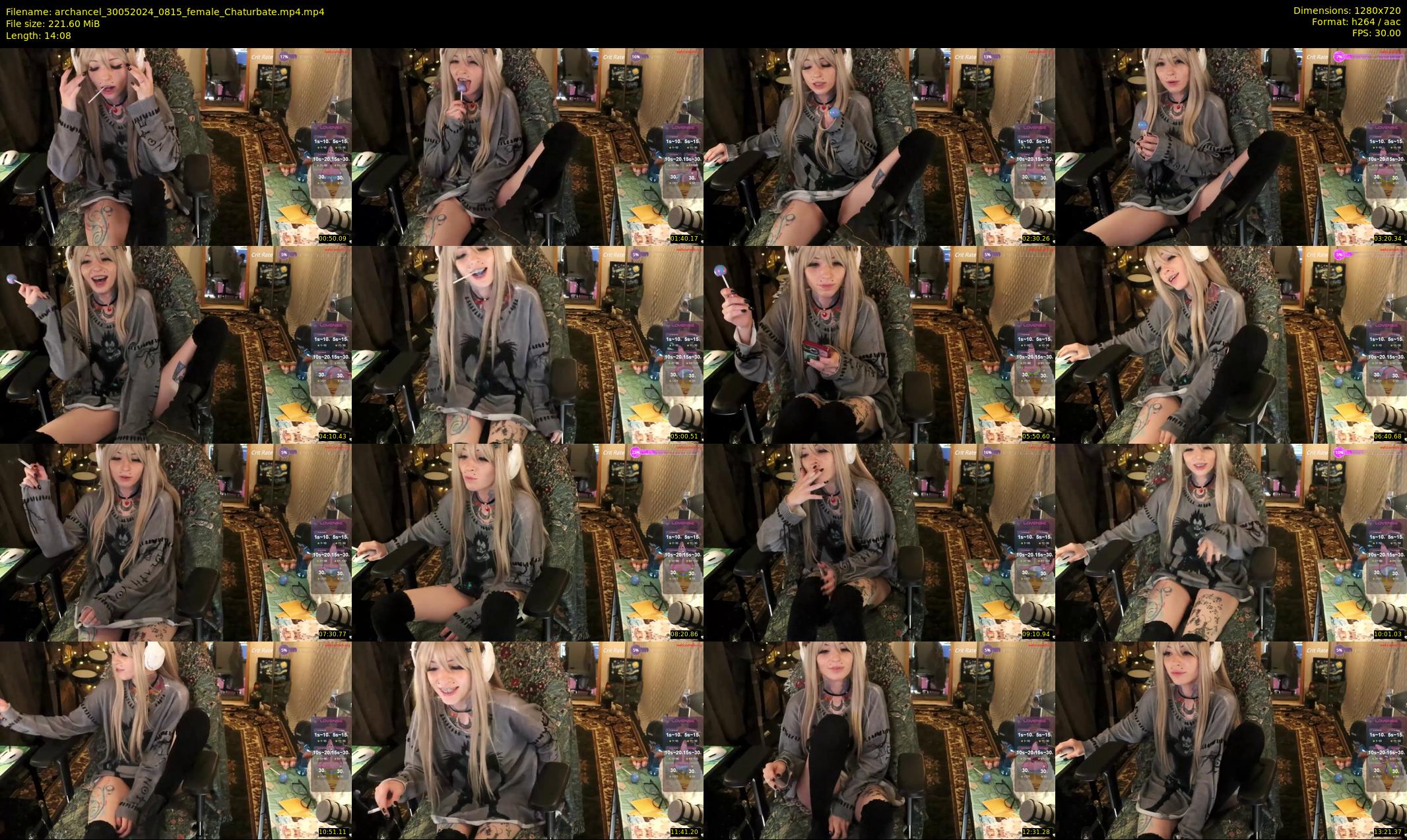 archancel — 15 minute Chaturbate female cam show recording, 720p, May 30, 2024