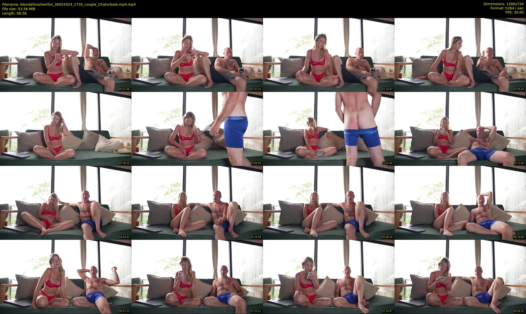 blondefoxsilverfox — 9 minute Chaturbate couple cam show recording, 720p, May 30, 2024