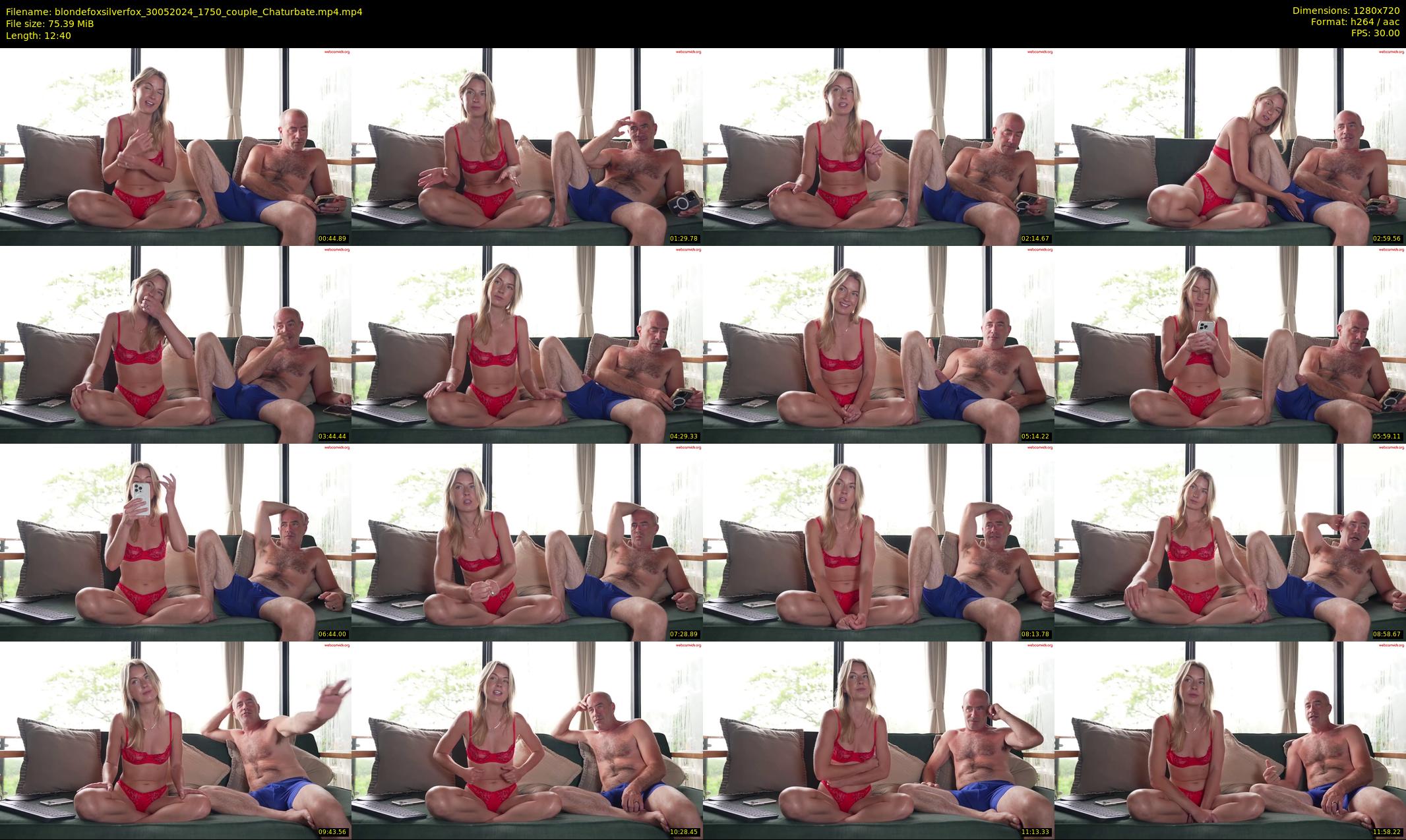 blondefoxsilverfox — 13 minute Chaturbate couple cam show recording, 720p, May 30, 2024
