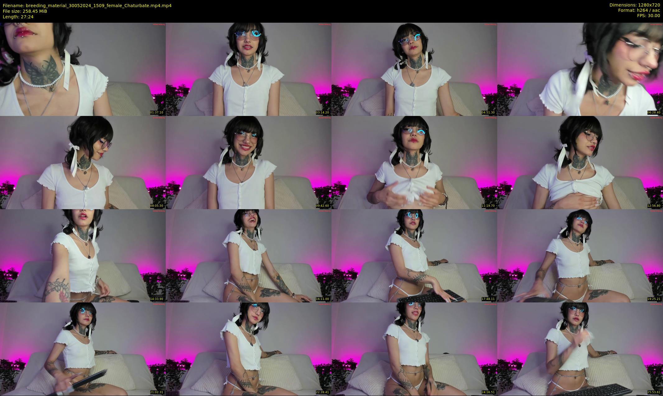 breeding_material — 28 minute Chaturbate female cam show recording, 720p, May 30, 2024