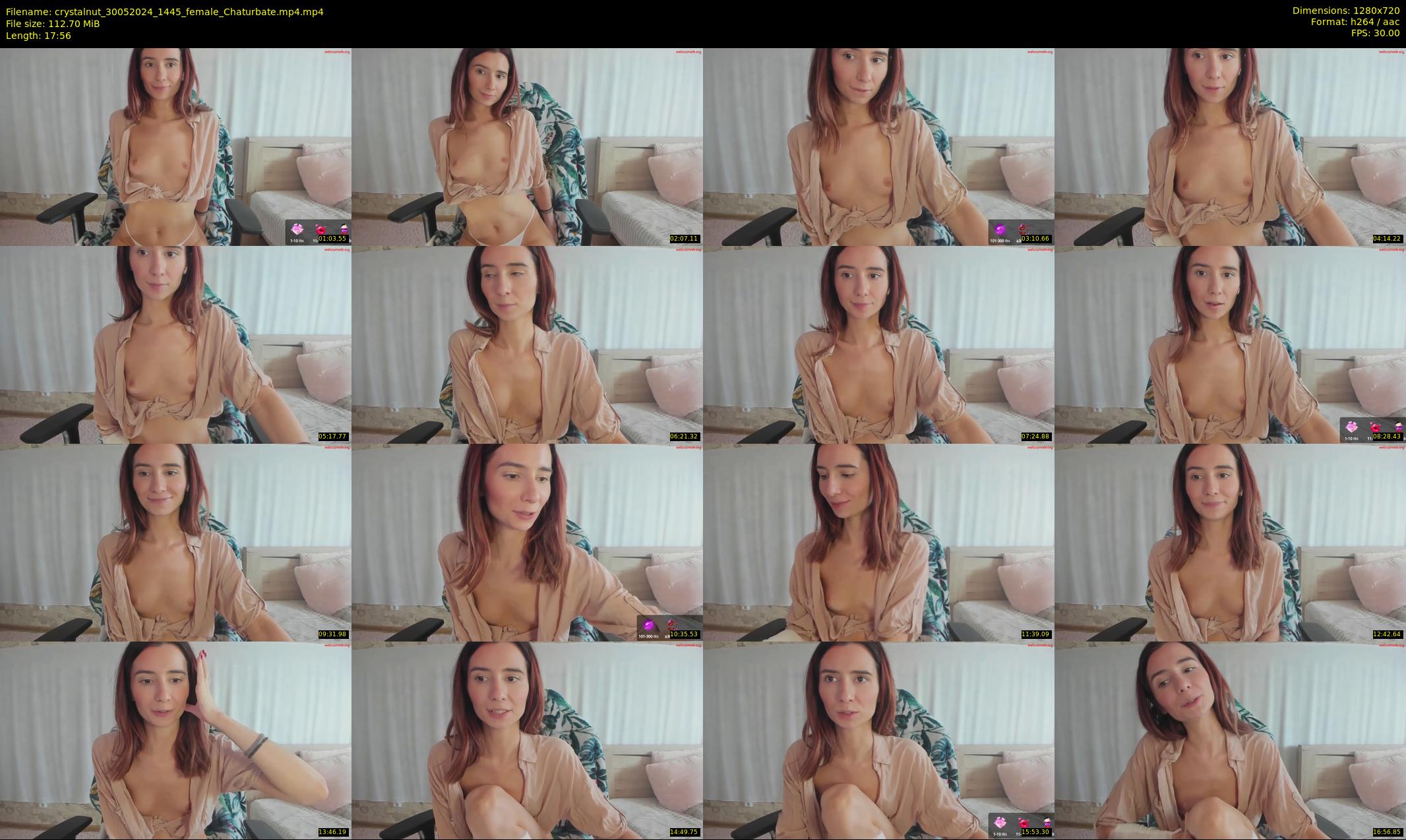 crystalnut — 18 minute Chaturbate female cam show recording, 720p, May 30, 2024