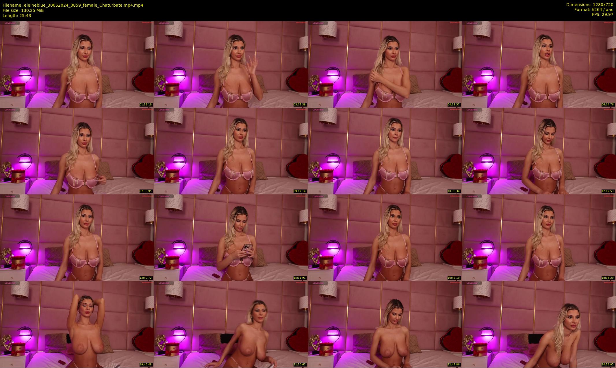 eleineblue — 26 minute Chaturbate female cam show recording, 720p, May 30, 2024