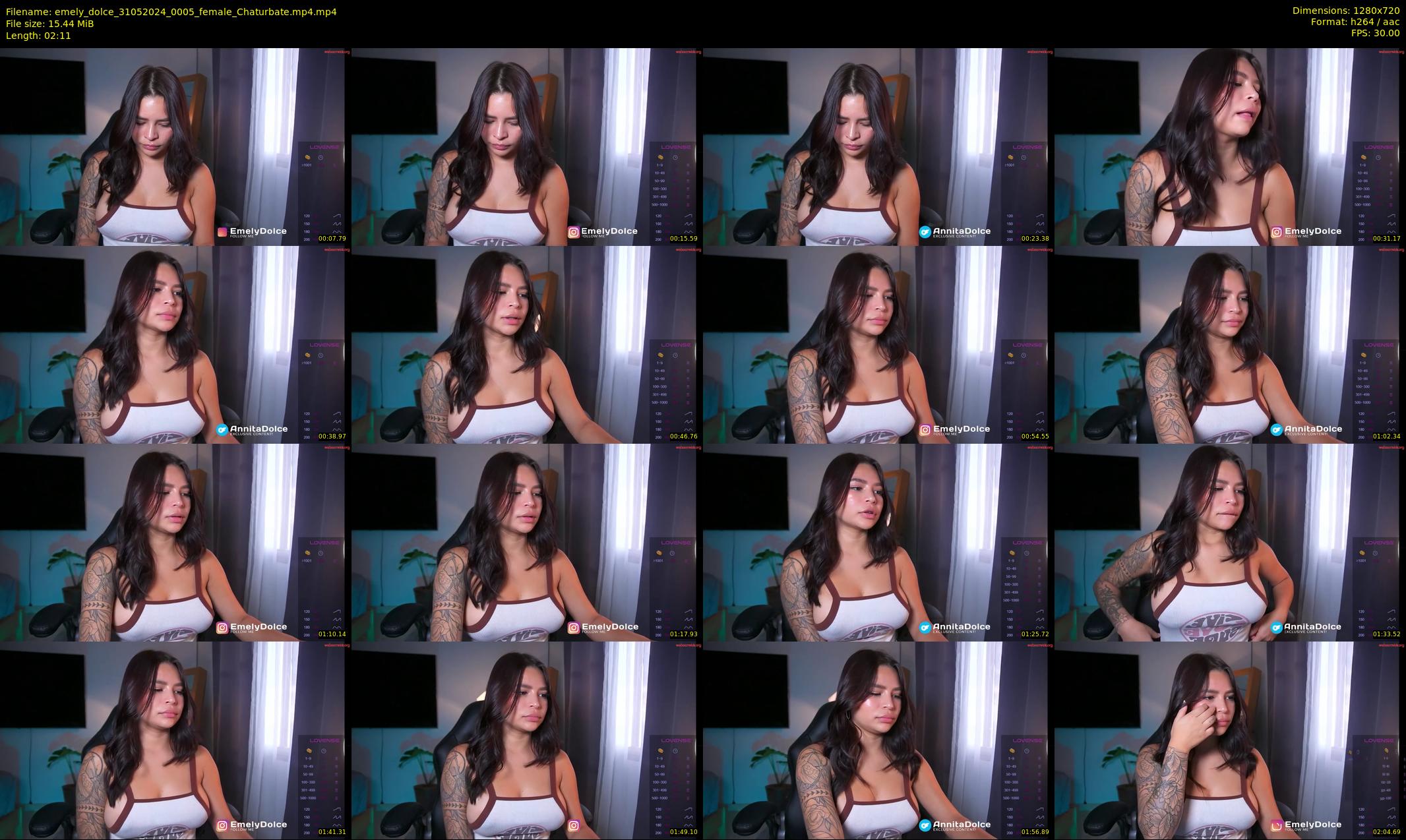 emely_dolce — 3 minute Chaturbate female cam show recording, 720p, May 31, 2024