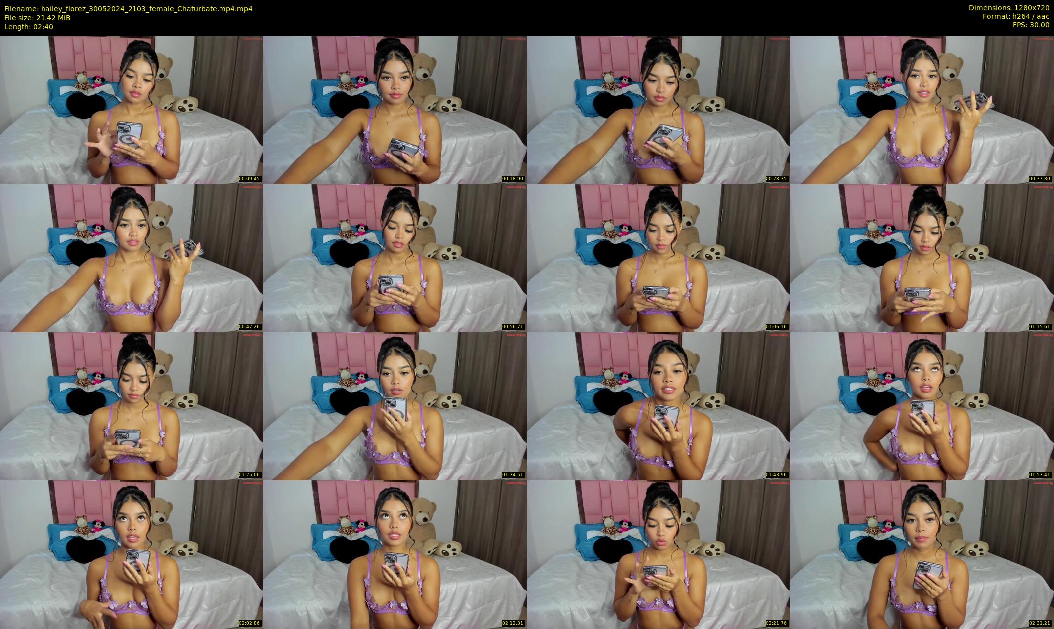 hailey_florez — 3 minute Chaturbate female cam show recording, 720p, May 30, 2024