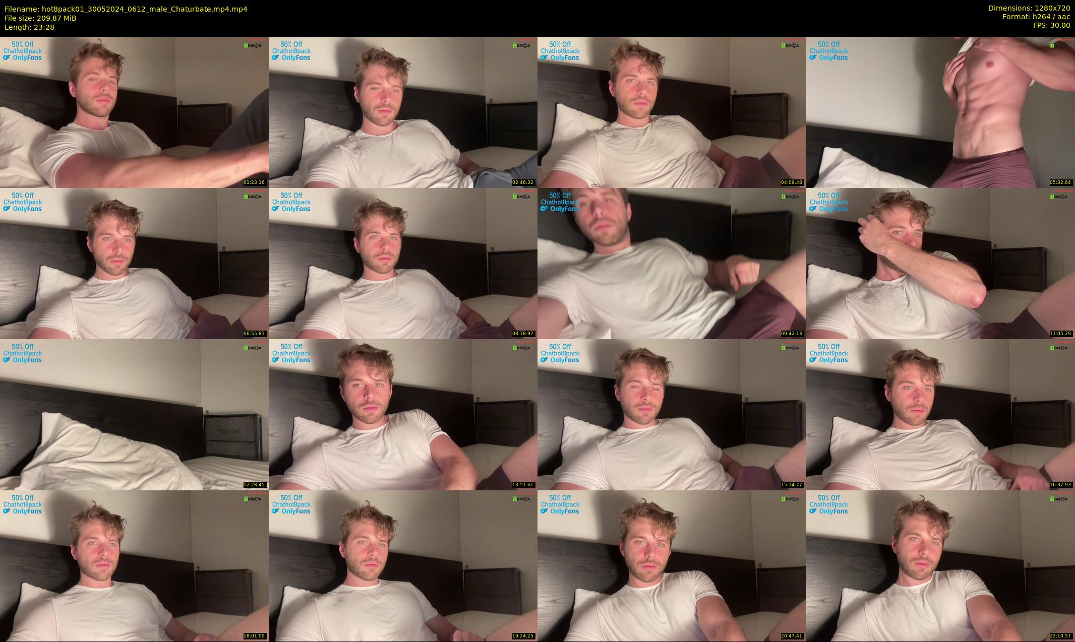 hot8pack01 — 24 minute Chaturbate male cam show recording, 720p, May 30, 2024