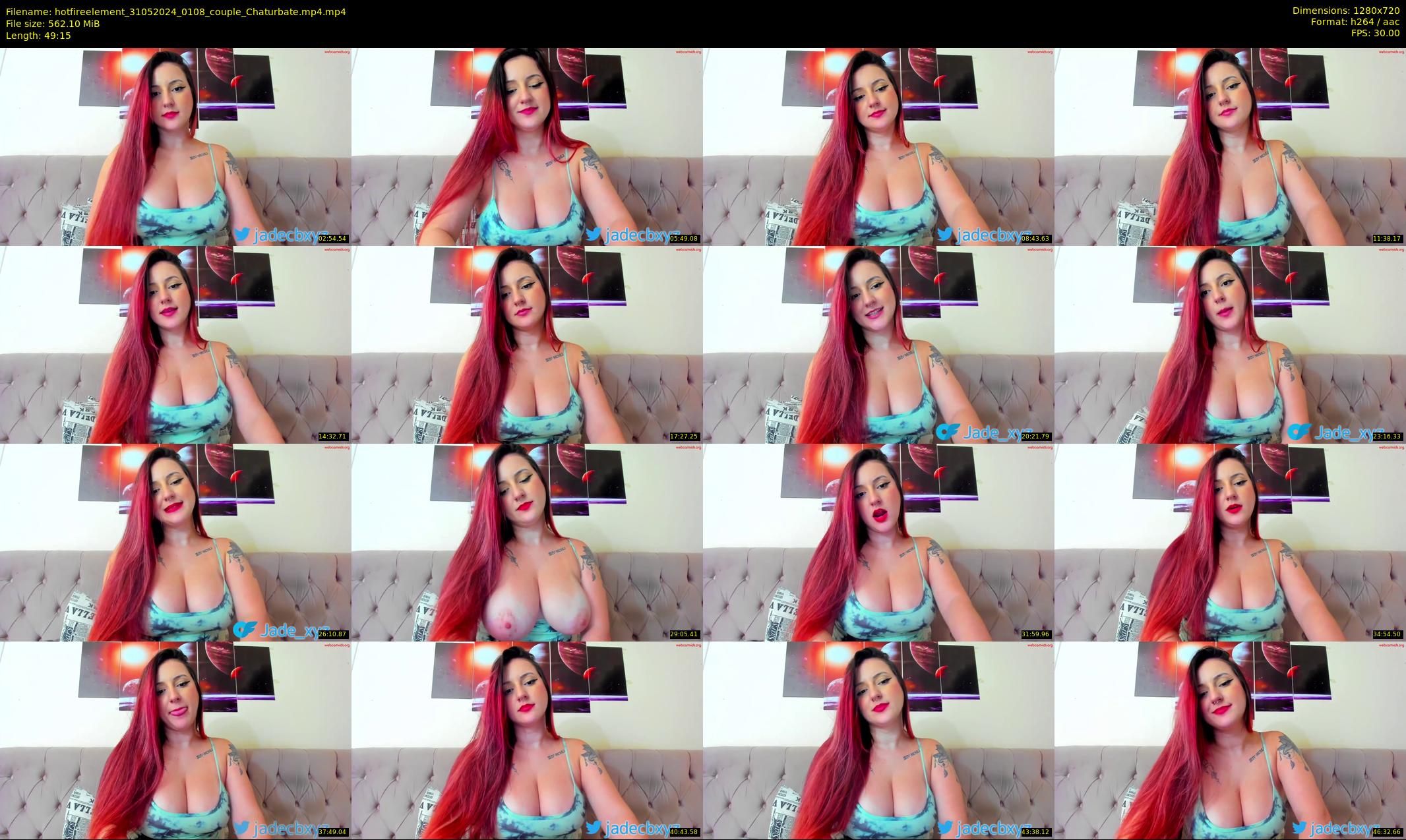 hotfireelement — 50 minute Chaturbate couple cam show recording, 720p, May 31, 2024