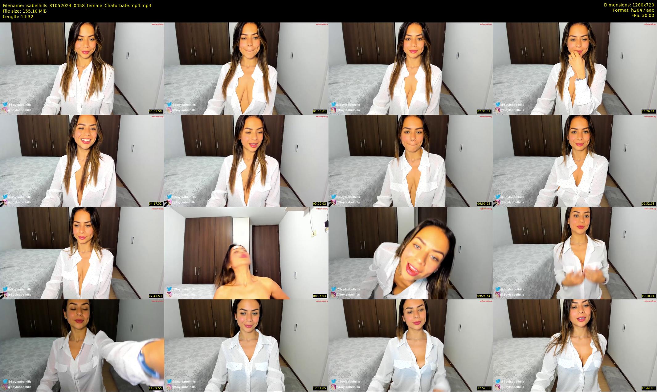 isabelhills — 15 minute Chaturbate female cam show recording, 720p, May 31, 2024