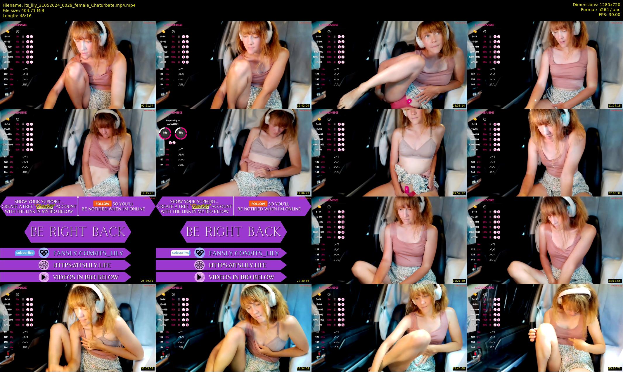 its_lily — 49 minute Chaturbate female cam show recording, 720p, May 31, 2024