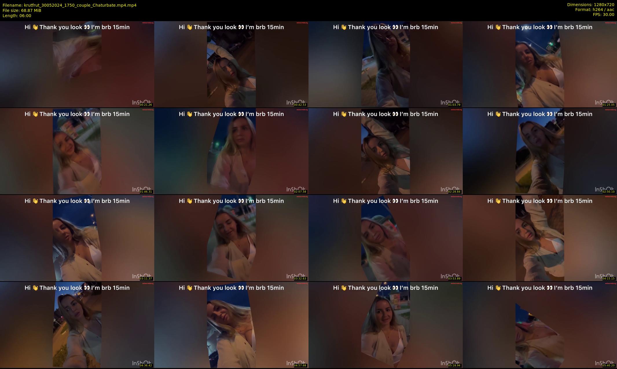 krutfrut — 6 minute Chaturbate couple cam show recording, 720p, May 30, 2024