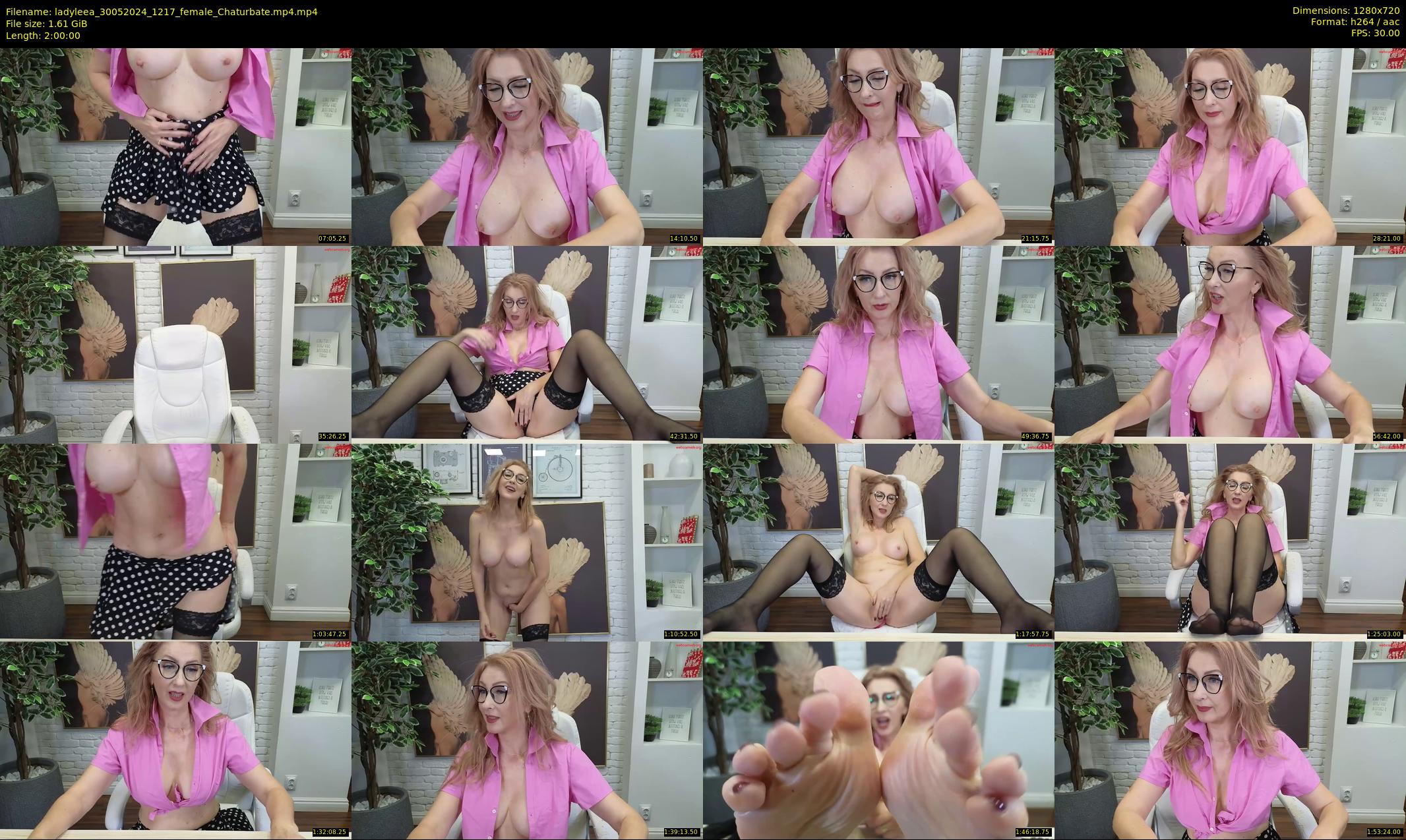 ladyleea — 120 minute Chaturbate female cam show recording, 720p, May 30, 2024