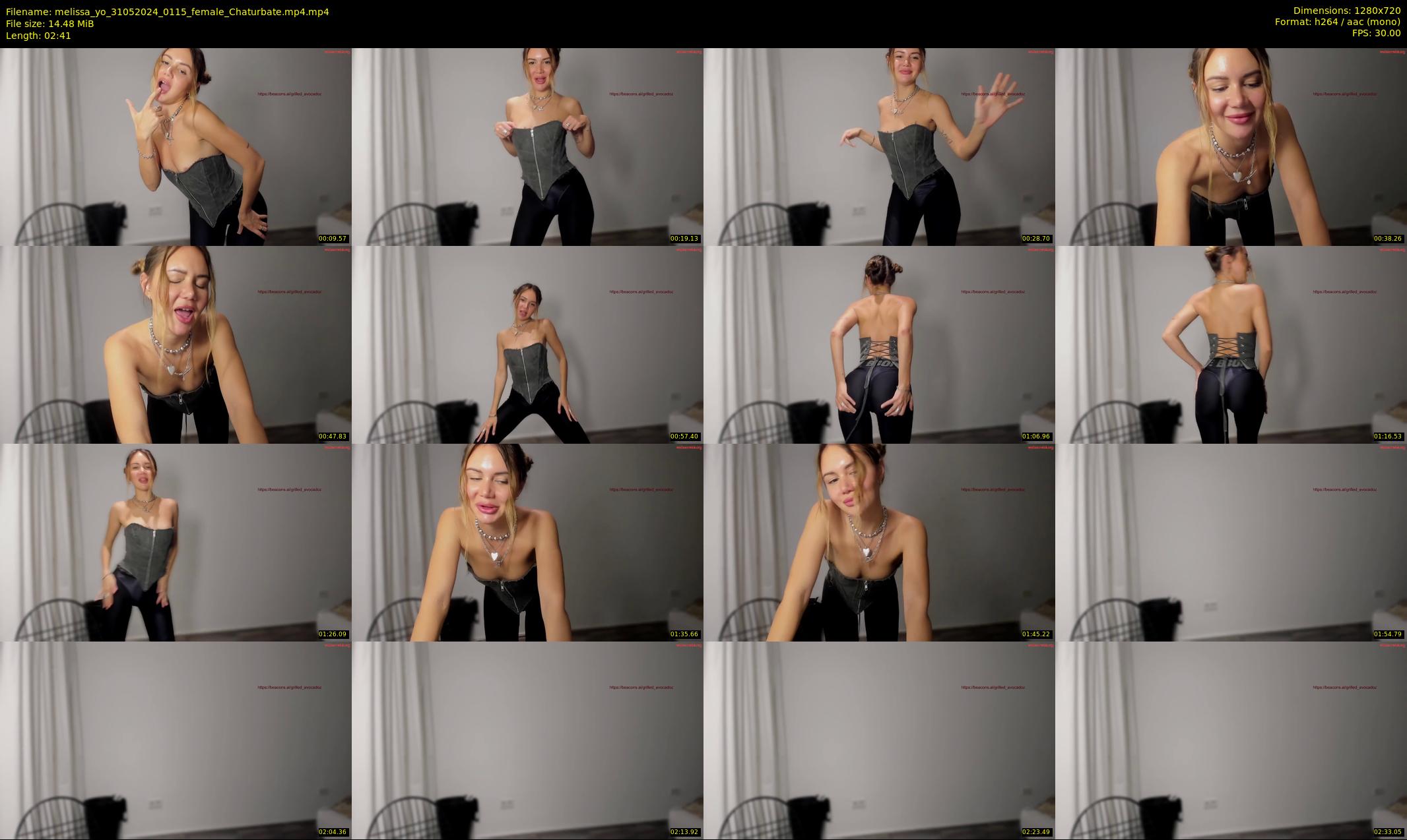 melissa_yo — 3 minute Chaturbate female cam show recording, 720p, May 31, 2024