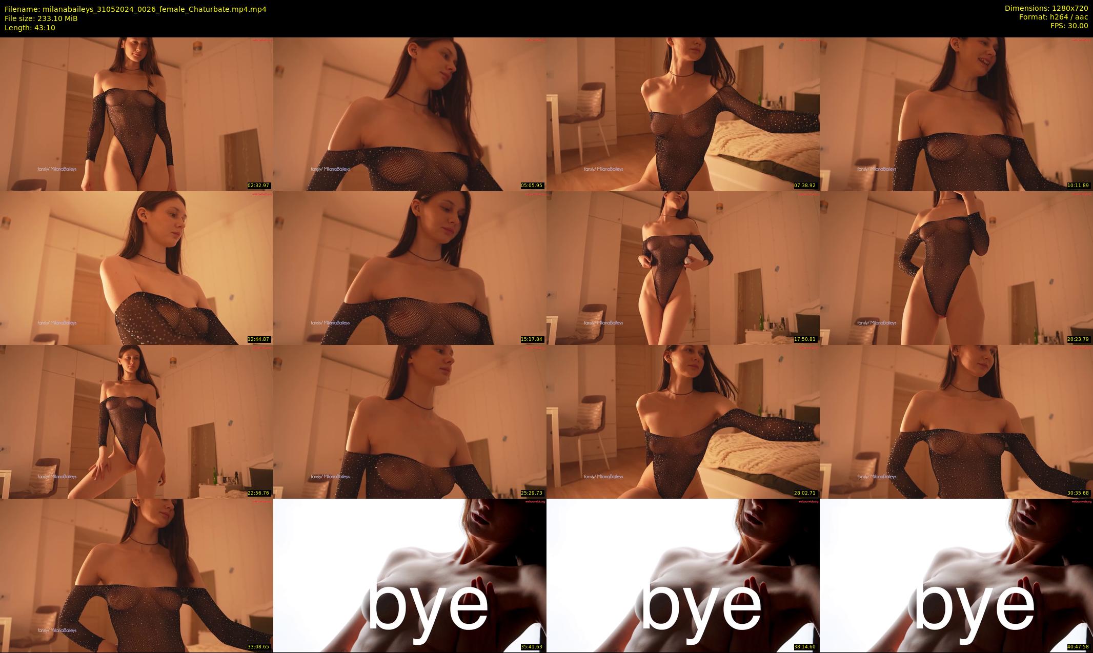 milanabaileys — 44 minute Chaturbate female cam show recording, 720p, May 31, 2024