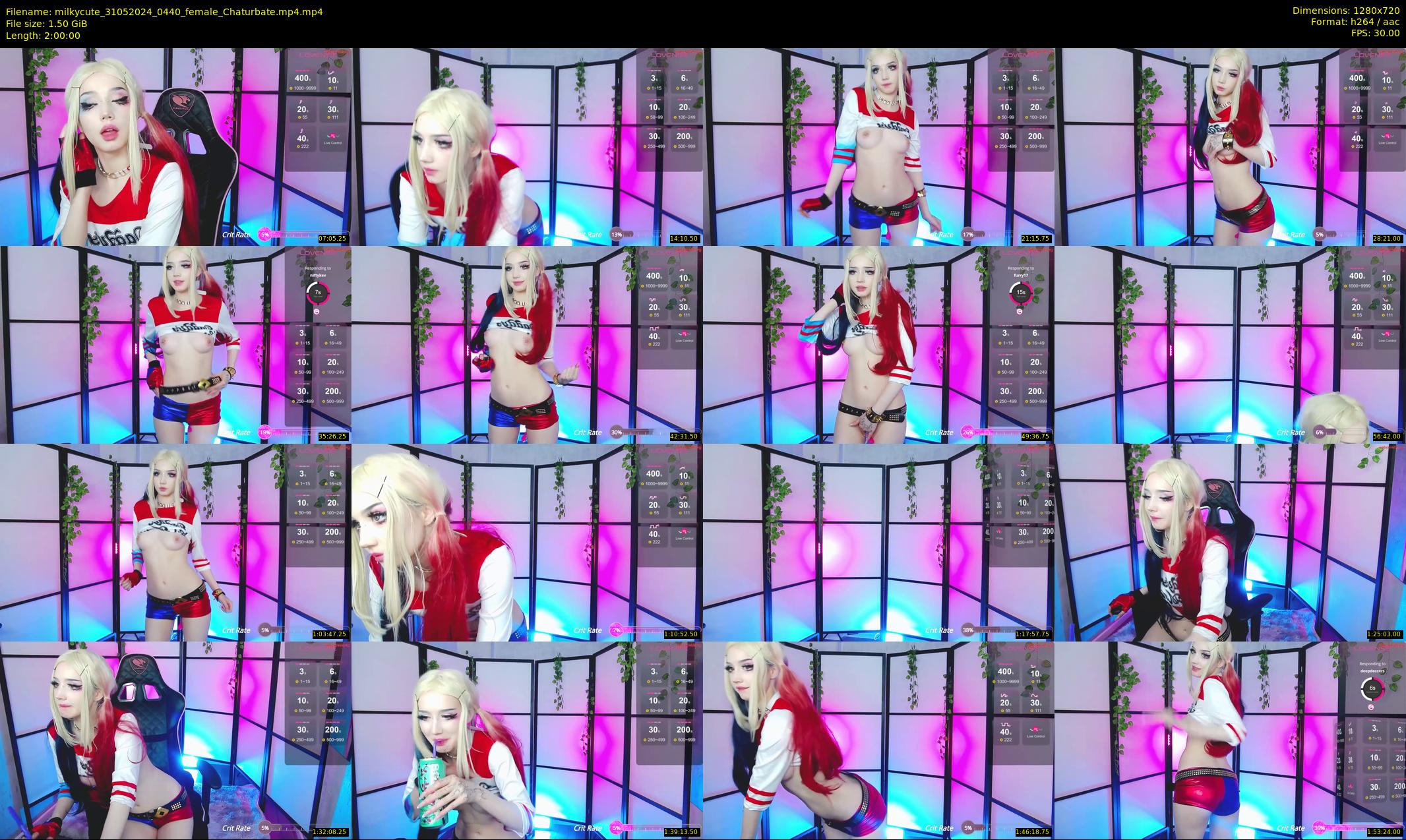 milkycute — 120 minute Chaturbate female cam show recording, 720p, May 31, 2024