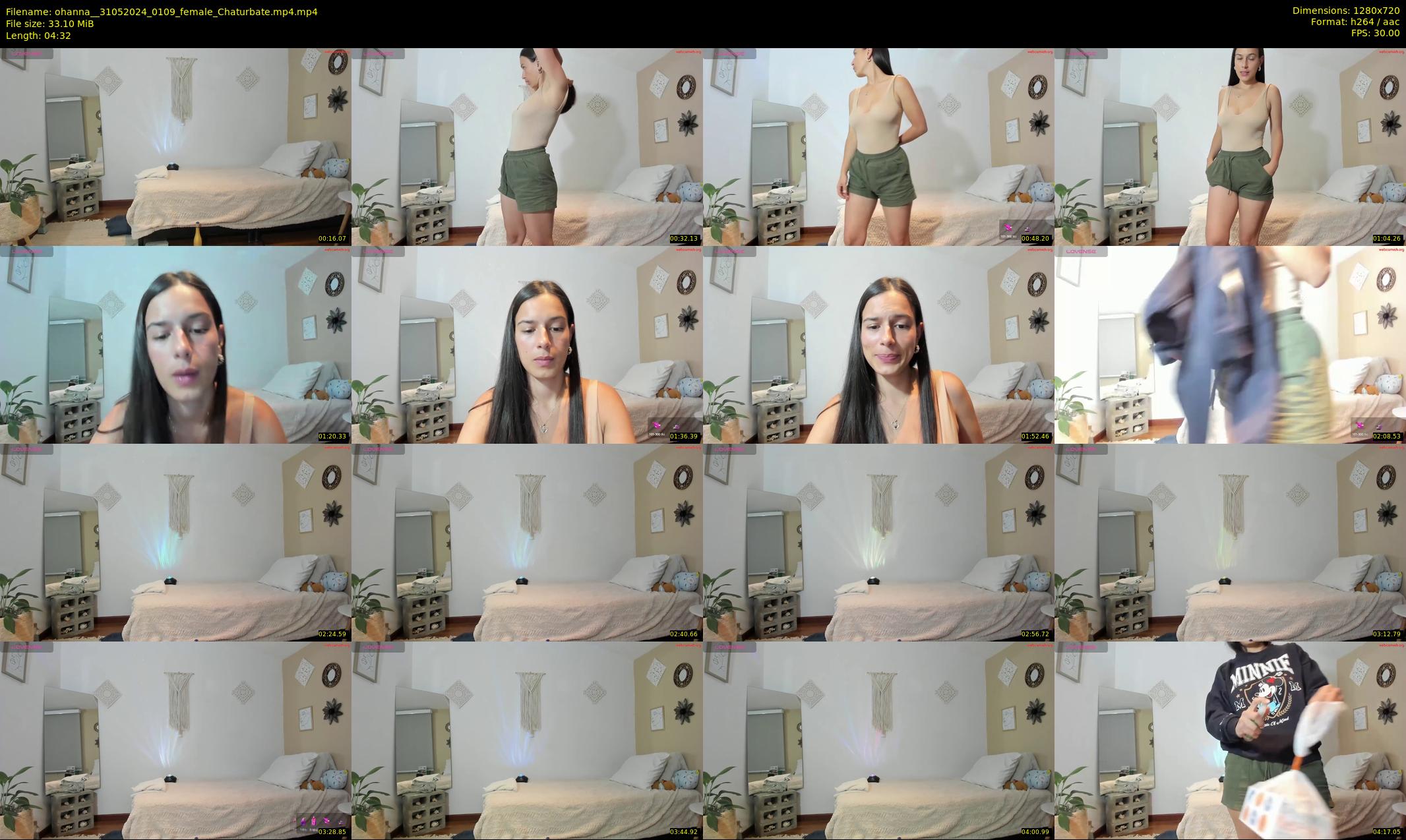 ohanna_ — 5 minute Chaturbate female cam show recording, 720p, May 31, 2024