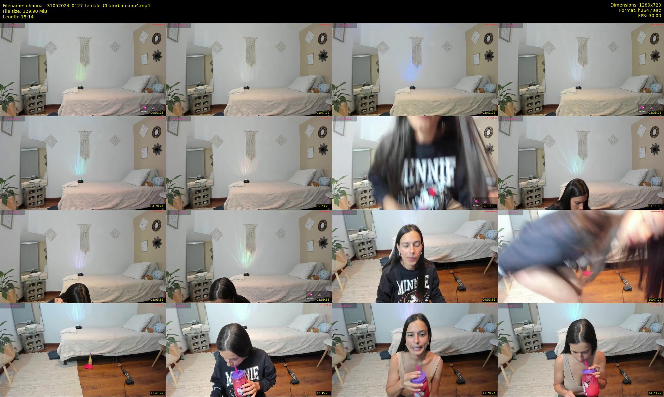 ohanna_ — 16 minute Chaturbate female cam show recording, 720p, May 31, 2024