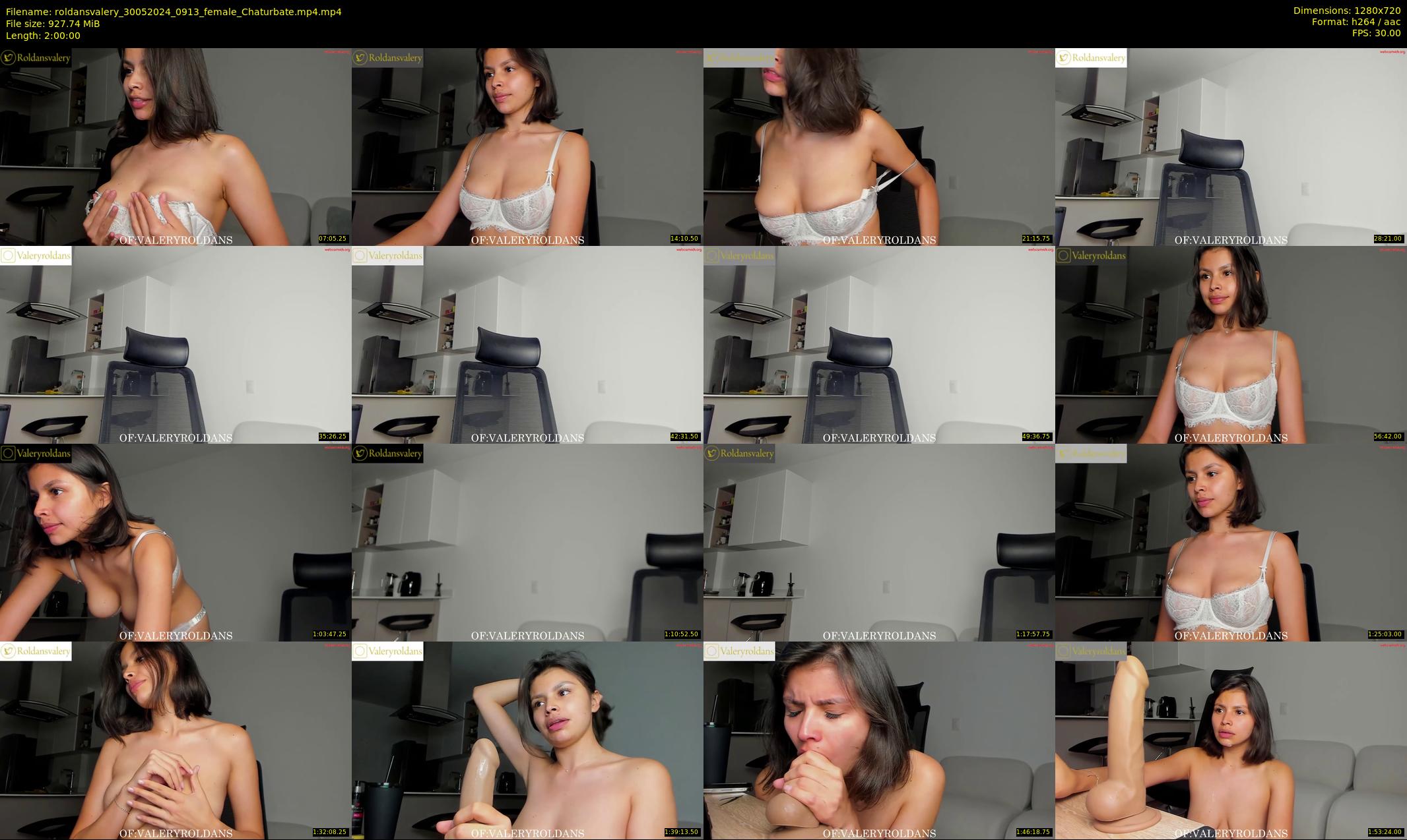 roldansvalery — 120 minute Chaturbate female cam show recording, 720p, May 30, 2024