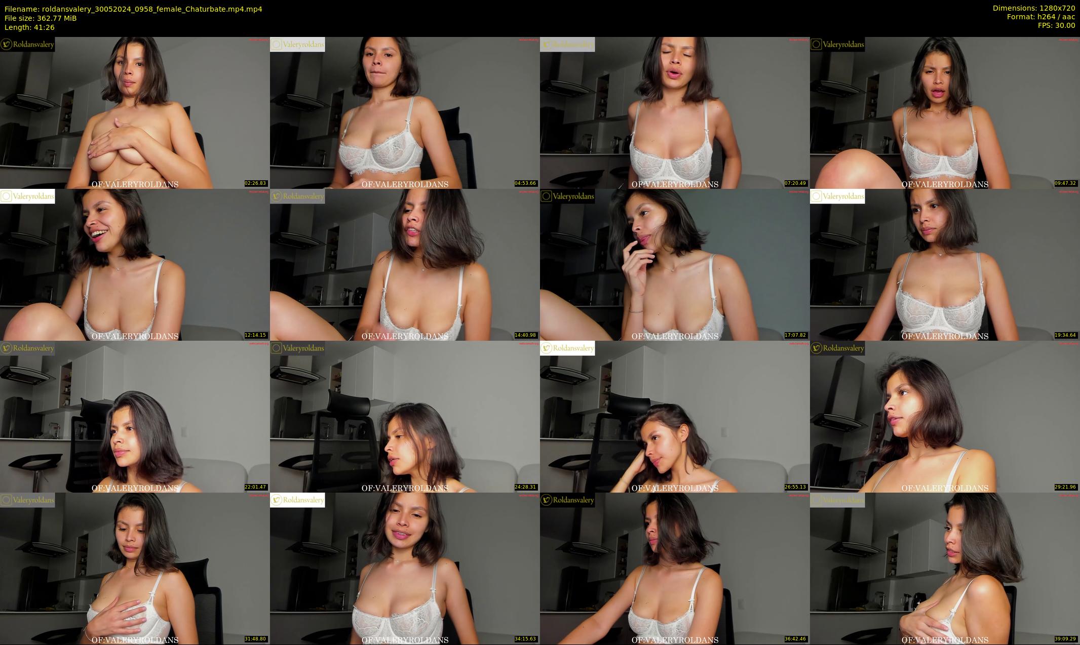 roldansvalery — 42 minute Chaturbate female cam show recording, 720p, May 30, 2024