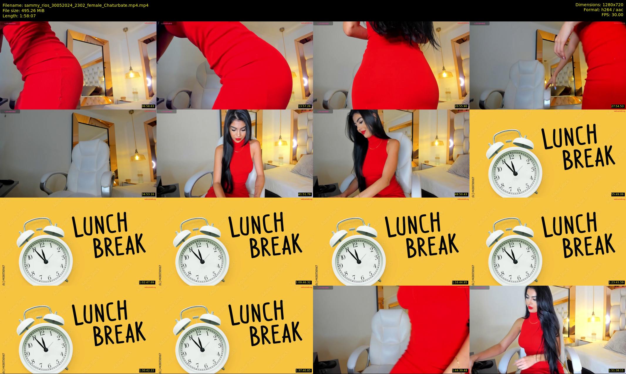 sammy_rios — 119 minute Chaturbate female cam show recording, 720p, May 30, 2024