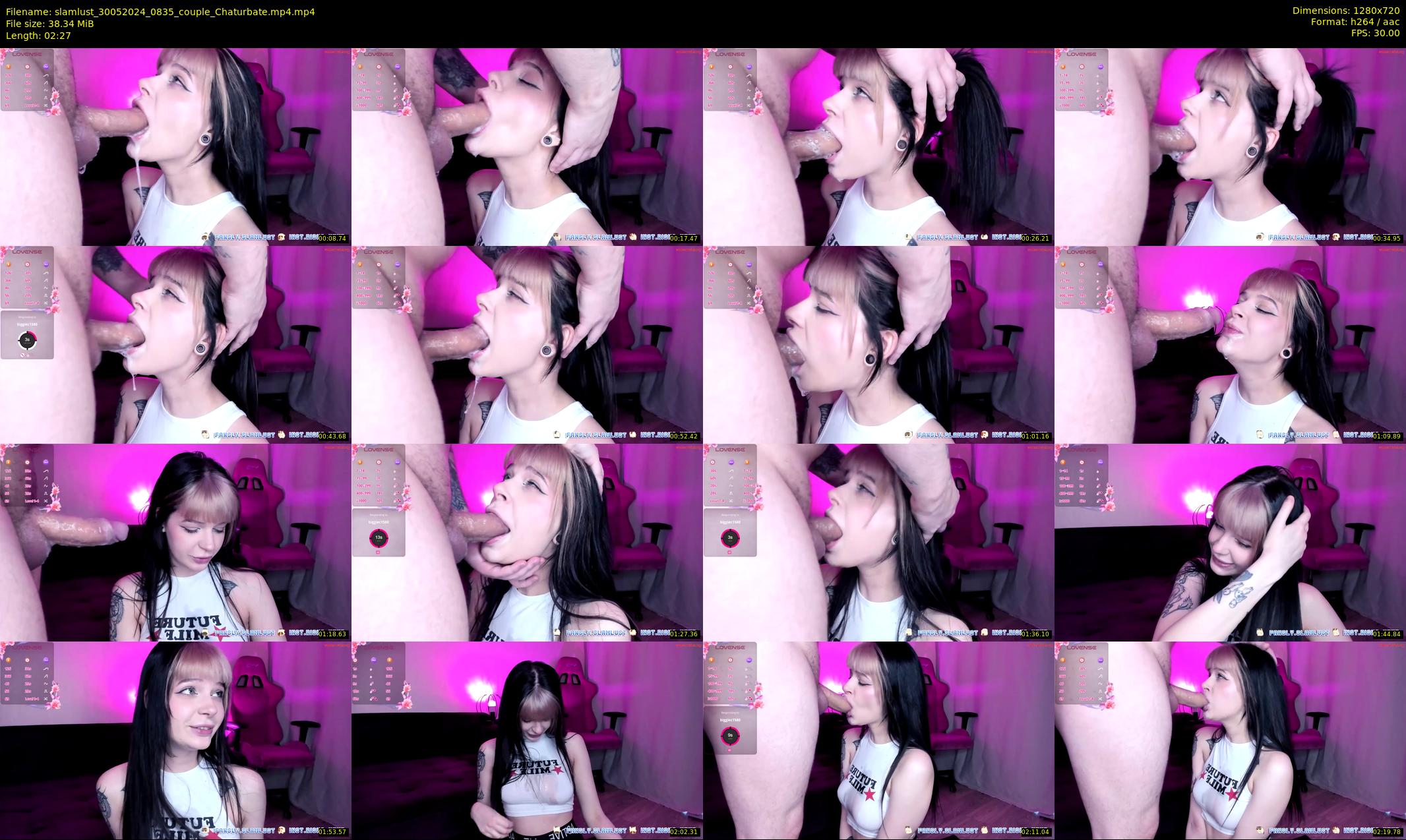 slamlust — 3 minute Chaturbate couple cam show recording, 720p, May 30, 2024