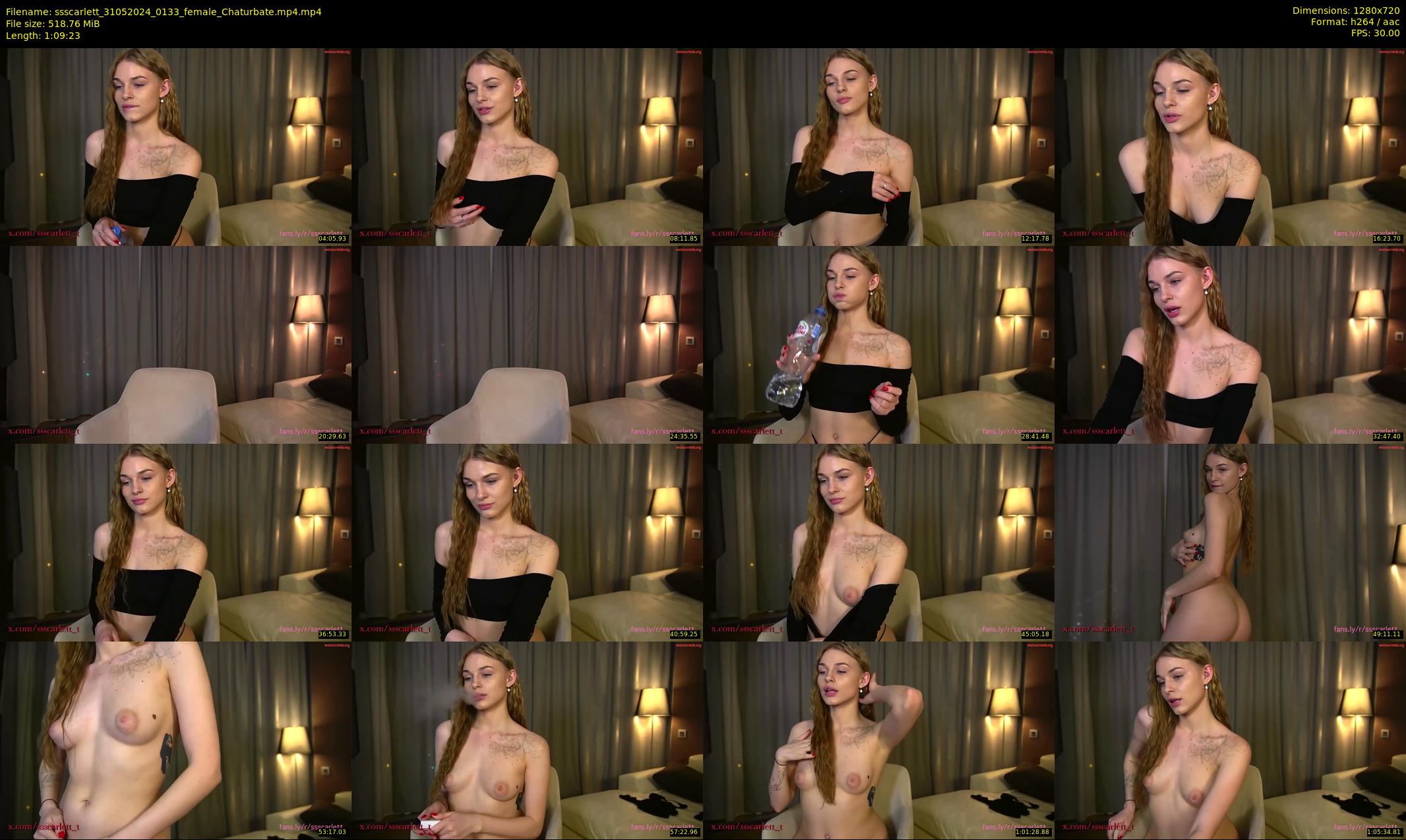 ssscarlett — 70 minute Chaturbate female cam show recording, 720p, May 31, 2024