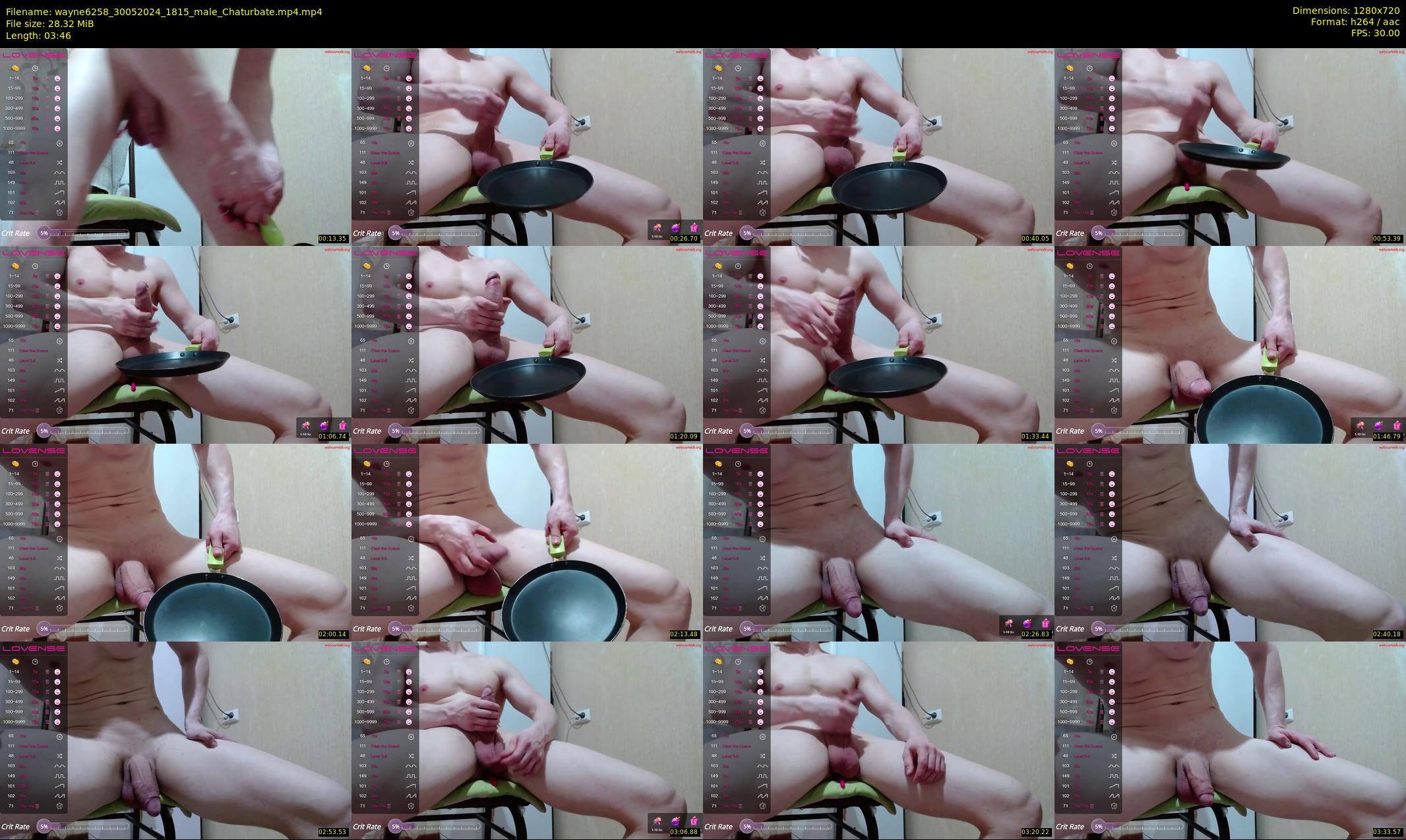 wayne6258 — 4 minute Chaturbate male cam show recording, 720p, May 30, 2024