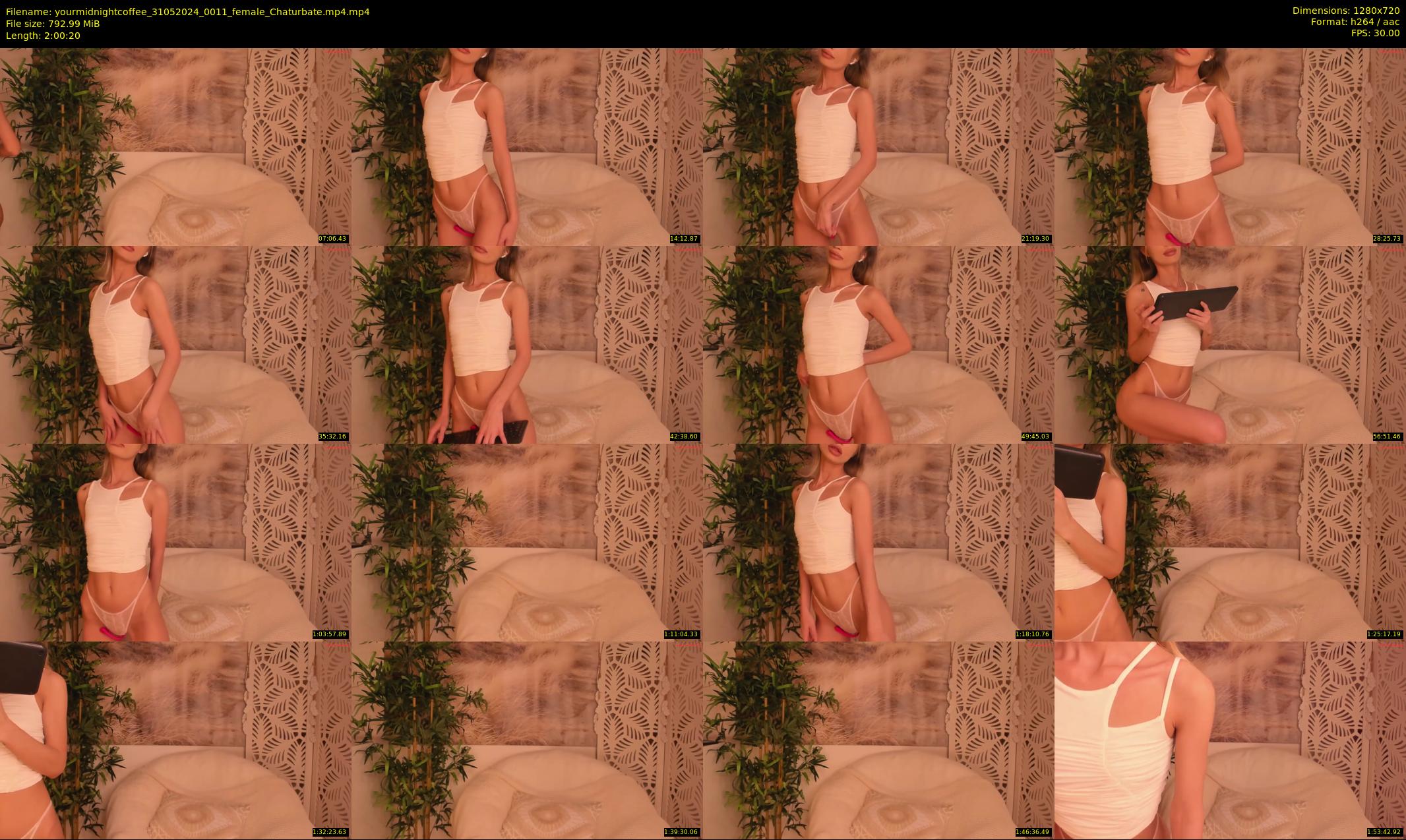 yourmidnightcoffee — 121 minute Chaturbate female cam show recording, 720p, May 31, 2024