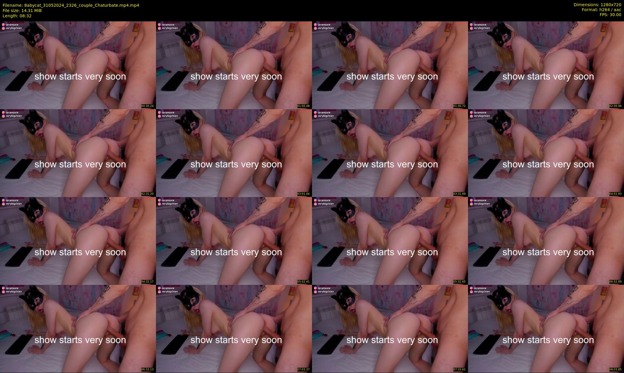 8abycat — 9 minute Chaturbate couple cam show recording, 720p, May 31, 2024