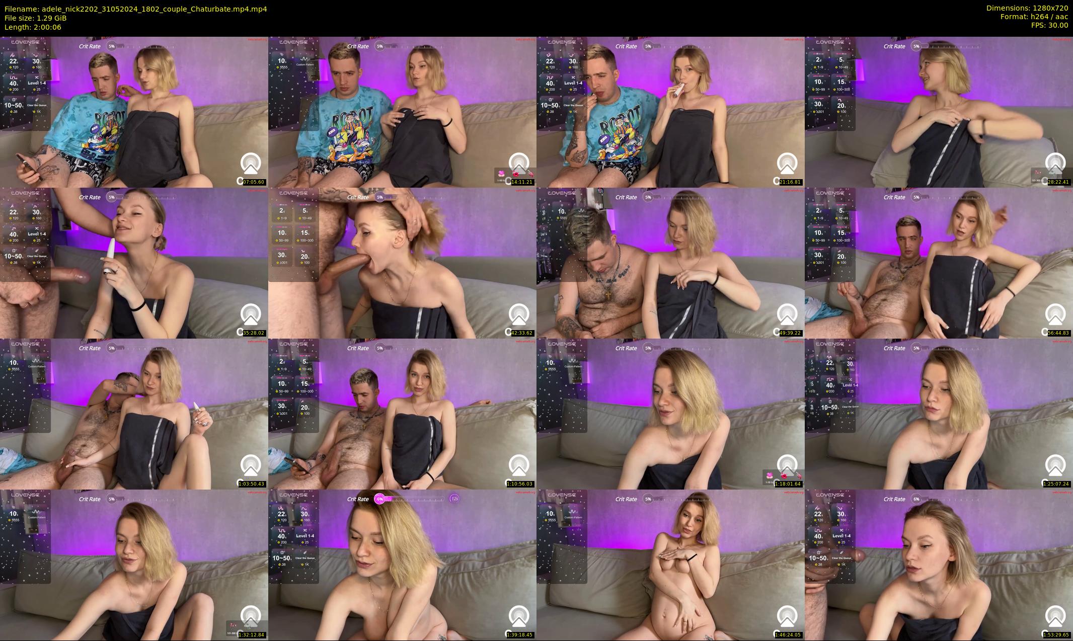 adele_nick2202 — 121 minute Chaturbate couple cam show recording, 720p, May 31, 2024